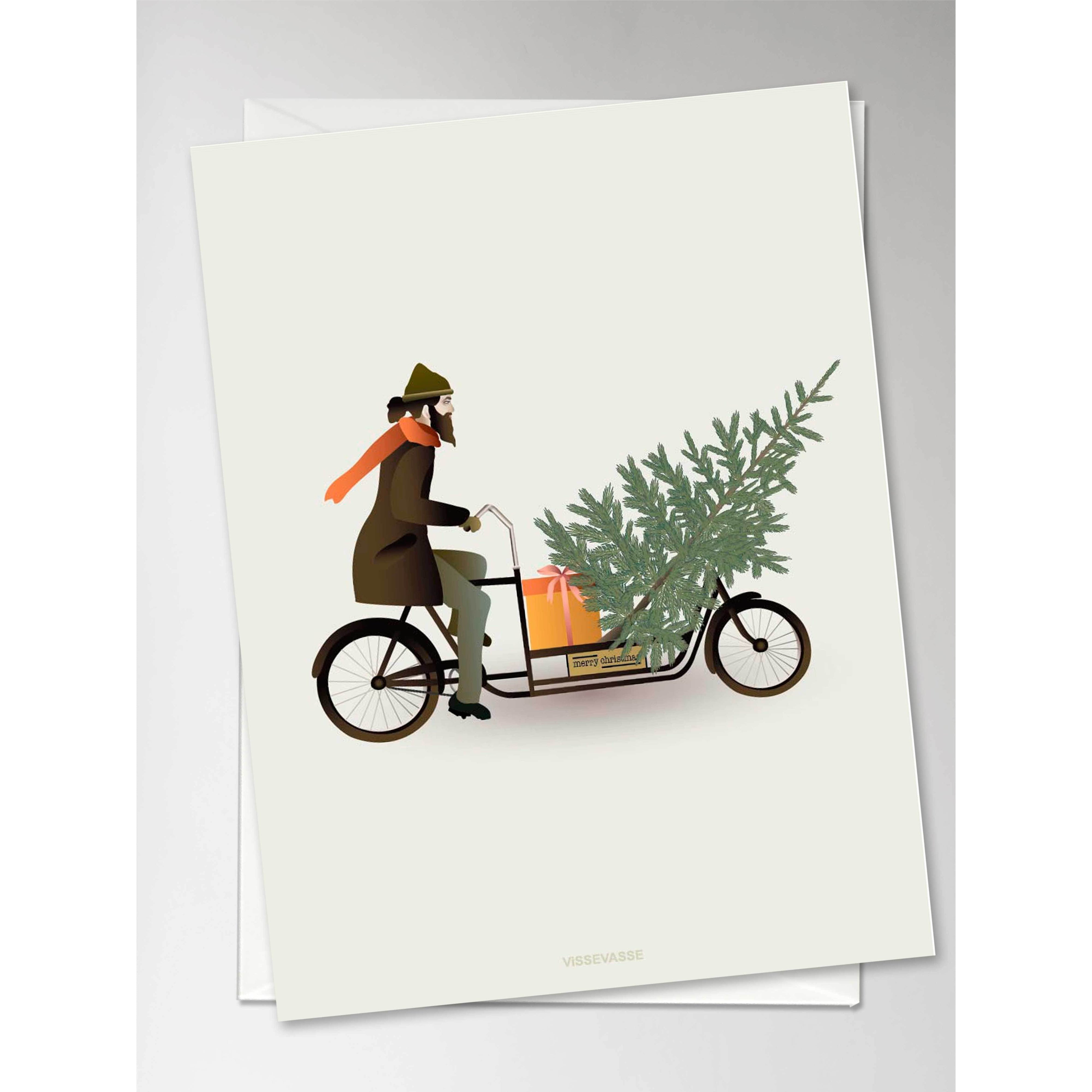 [product_category]-Vissevasse Bike With Christmas Tree Greeting Card, 10,5x15cm-Vissevasse-5713138801702-F-2018-017-XS-VIS-2