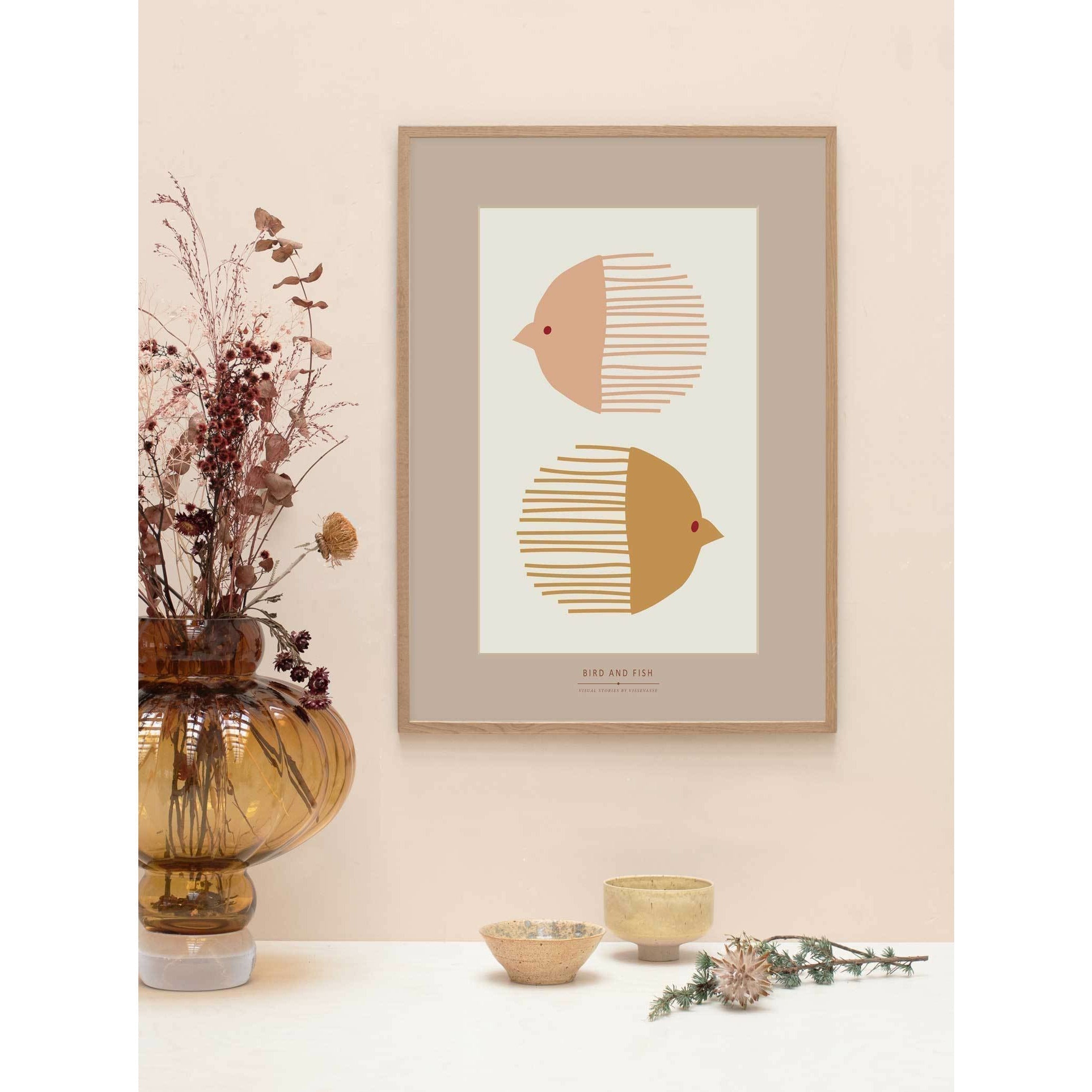 [product_category]-Vissevasse Bird And Fish Poster, 30 X40 Cm-Vissevasse-5713138906322-F-2019-063-M-VIS-2