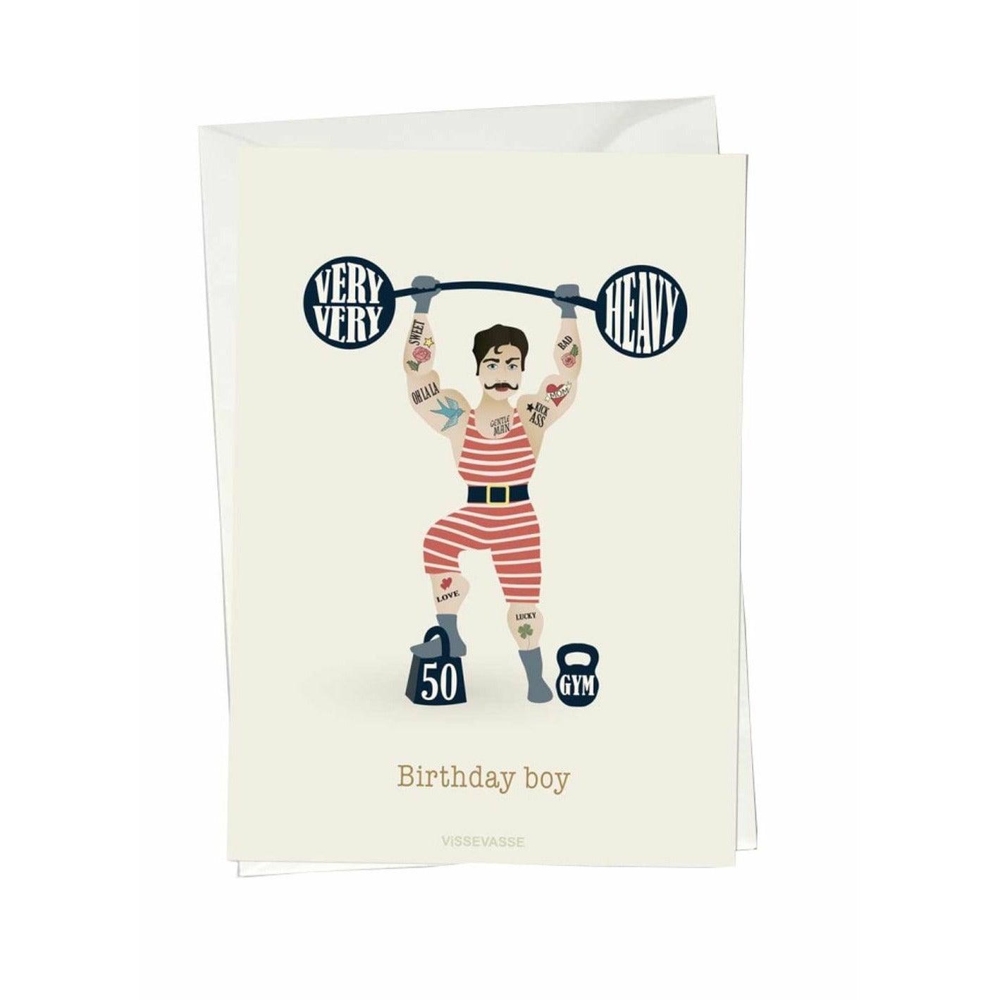 VISSEVASSE BUTTAIRY BOY BITTING CARD, A6