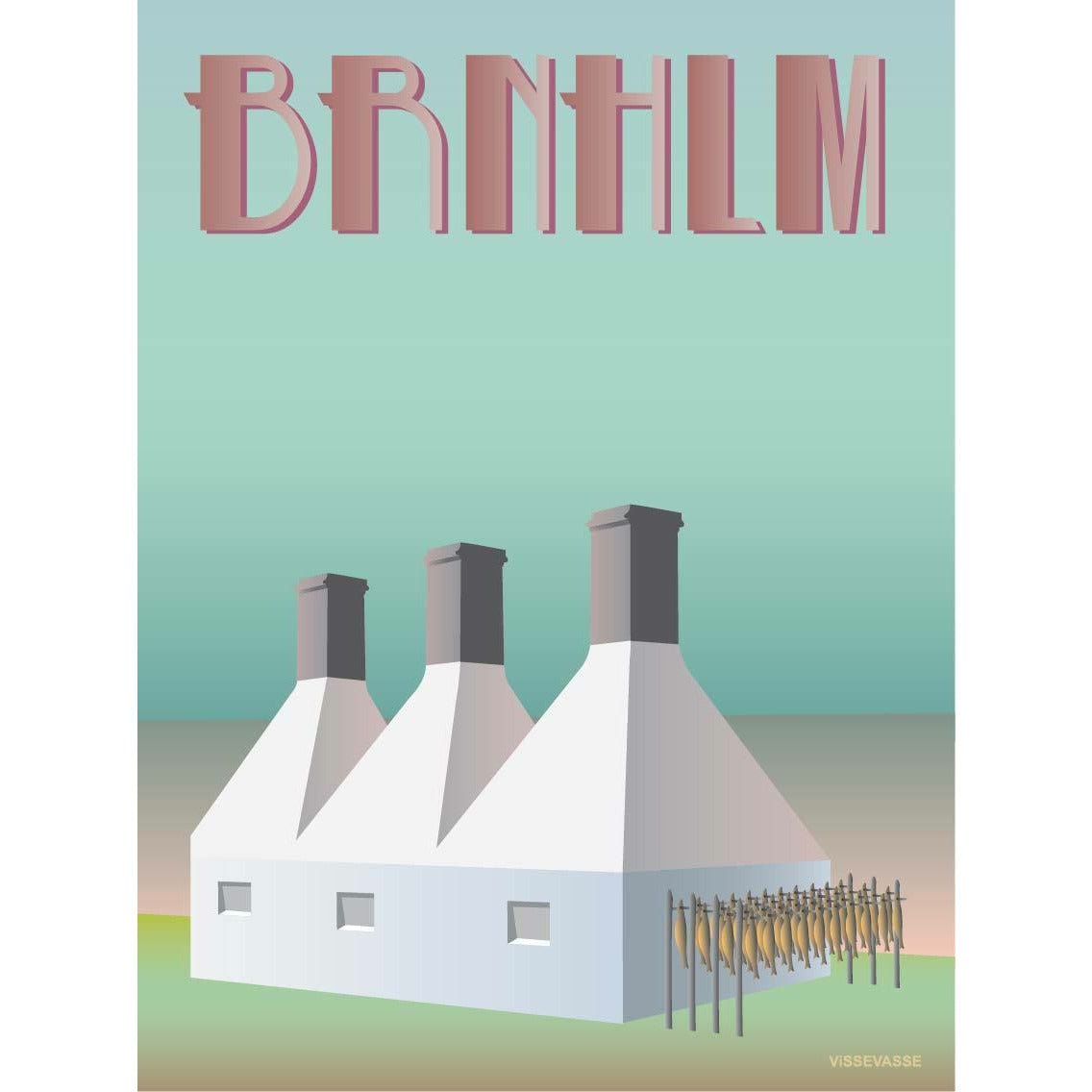 Poster Vissevasse Bornholm Smokehouse, 50 x70 cm