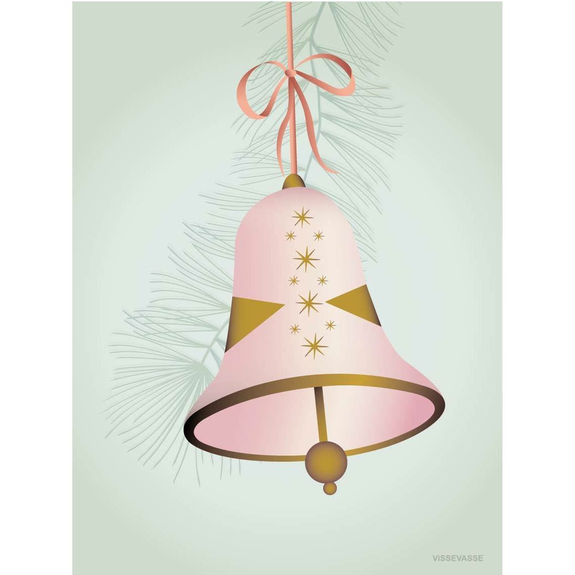 [product_category]-Vissevasse Christmas Bell Greeting Card 15 X21 Cm, Pink-Vissevasse-5713138611516-F-2016-115-S-VIS-2