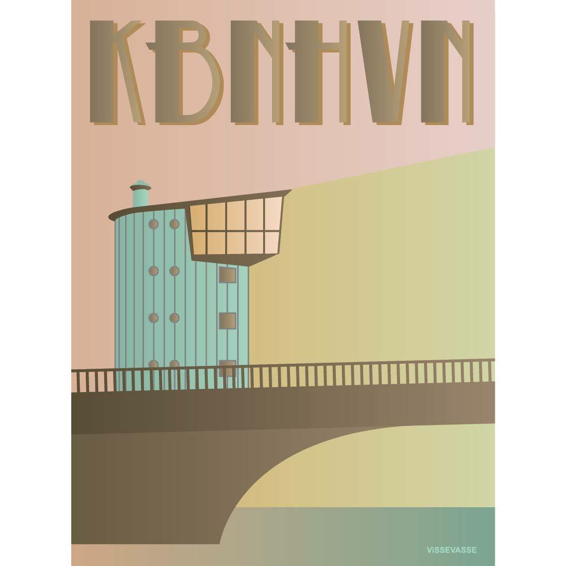 Affiche Vissevasse Copenhague Langebro, 30 x40 cm