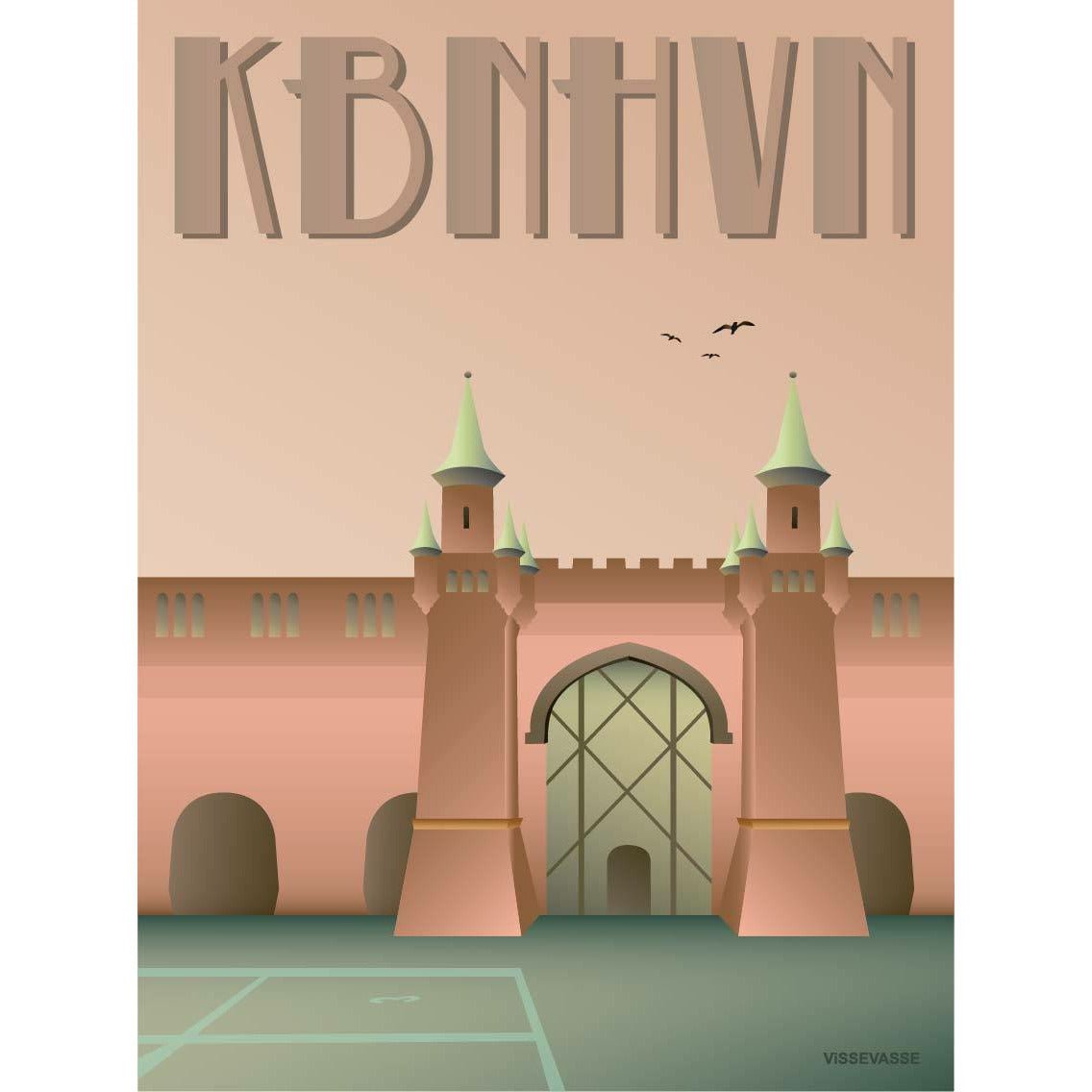 Vissevasse Copenhagen Skydebanehaven Poster, 30 x40 cm