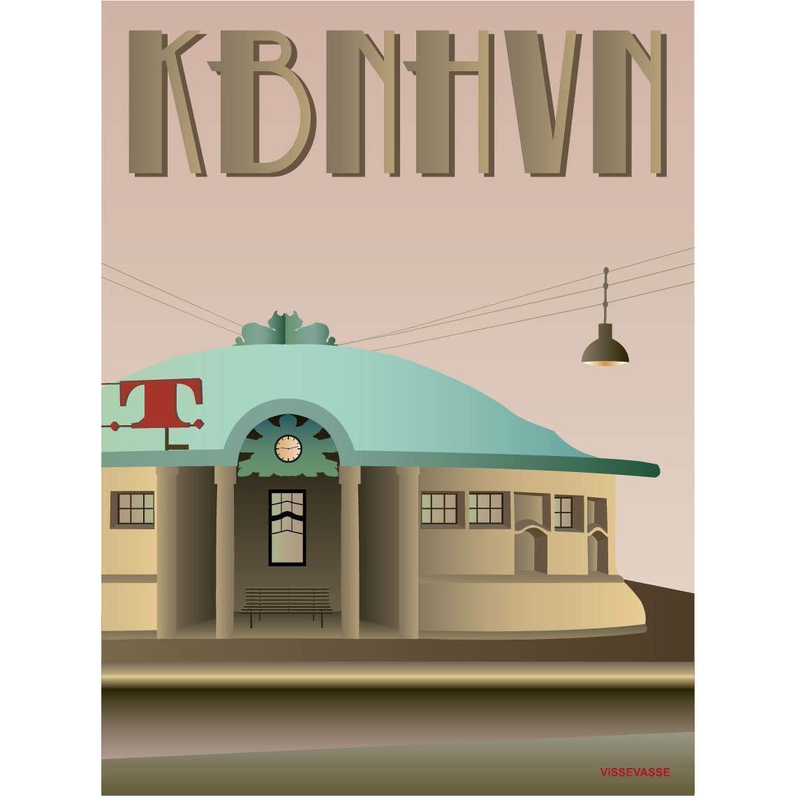 Vissevasse Copenhague Triangle Poster, 30 x40 cm