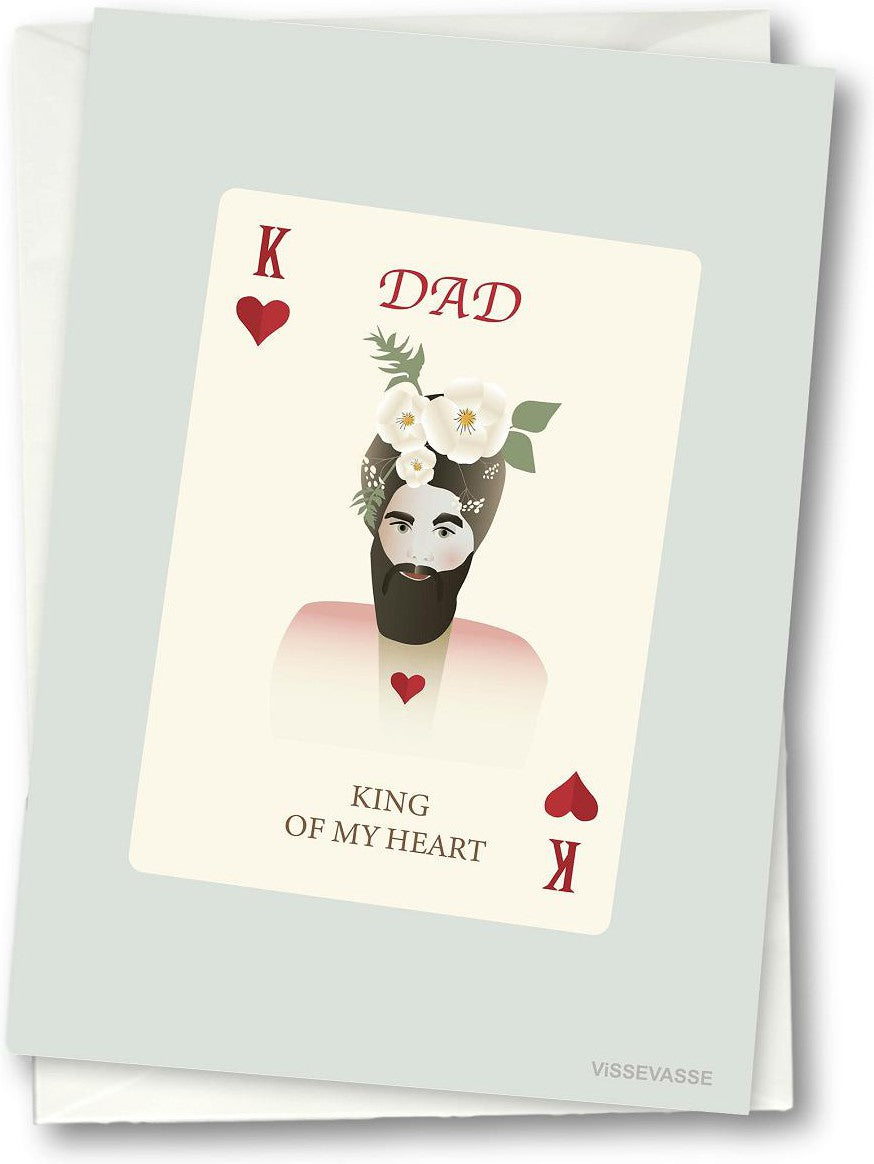 Vissevasse Dad Kind Of My Heart Greeting Card, 10,5x15cm