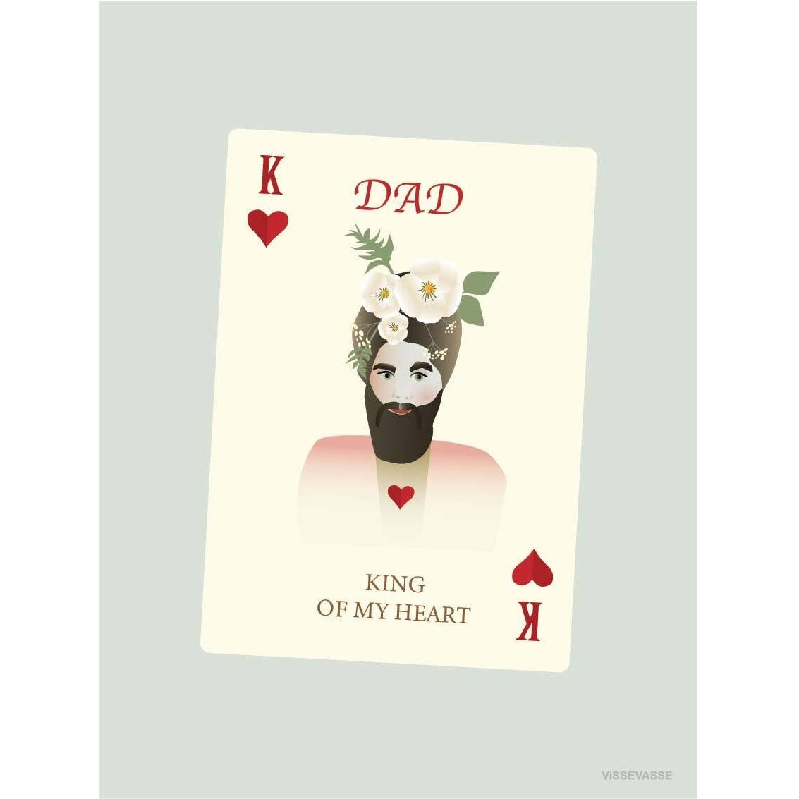 [product_category]-Vissevasse Dad Kind Of My Heart Greeting Card, 10,5x15cm-Vissevasse-5713138722106-F-2017-221-XS-VIS-3