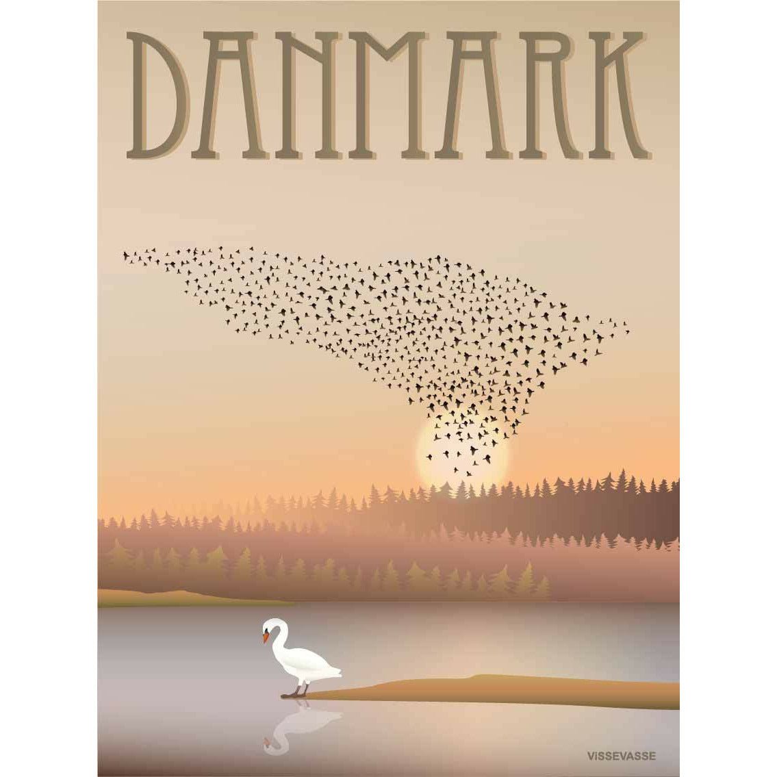 Vissevasse Danemark Black Sun Affiche, 30 x40 cm