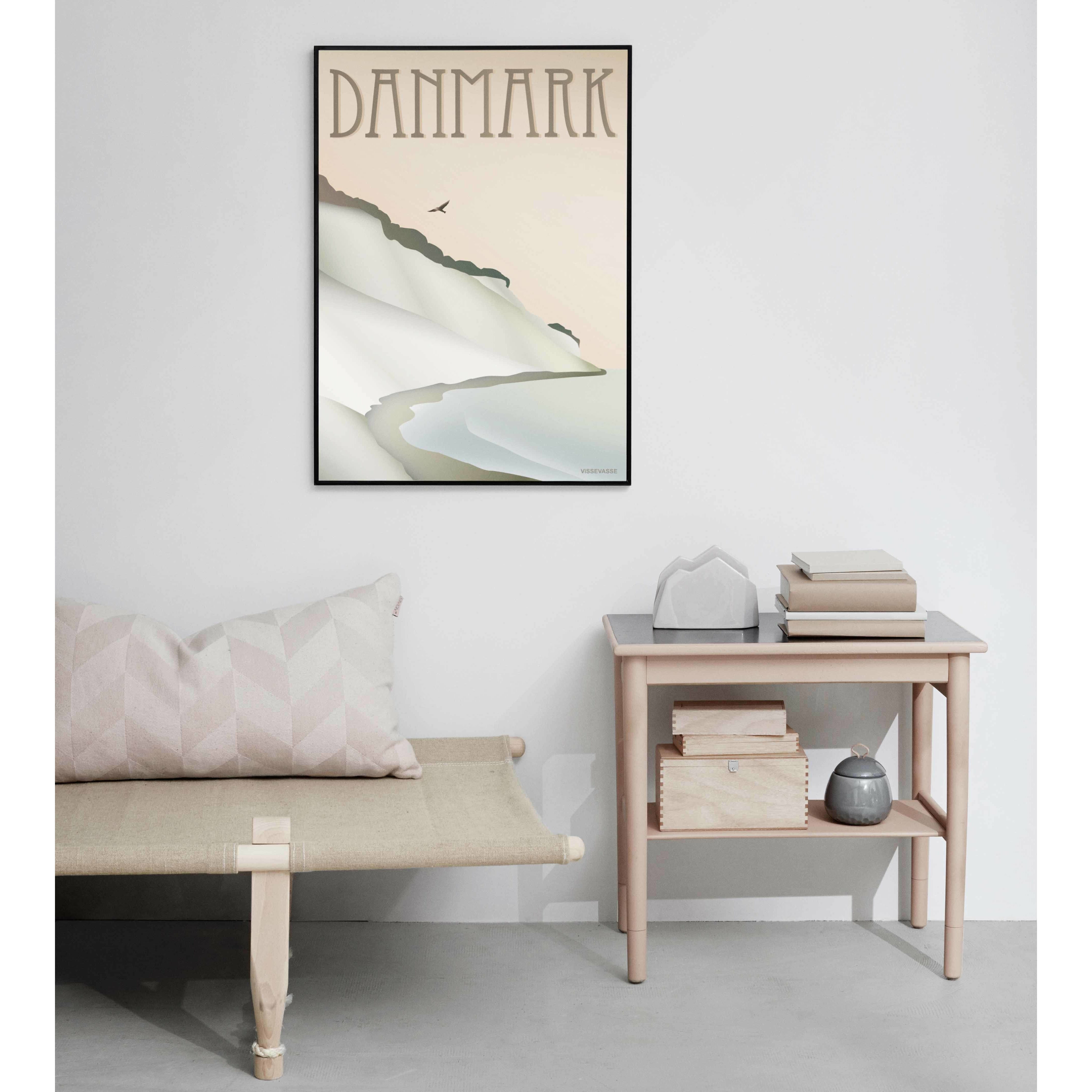 Vissevasse Dänemark Cliff Poster, 50 x70 cm