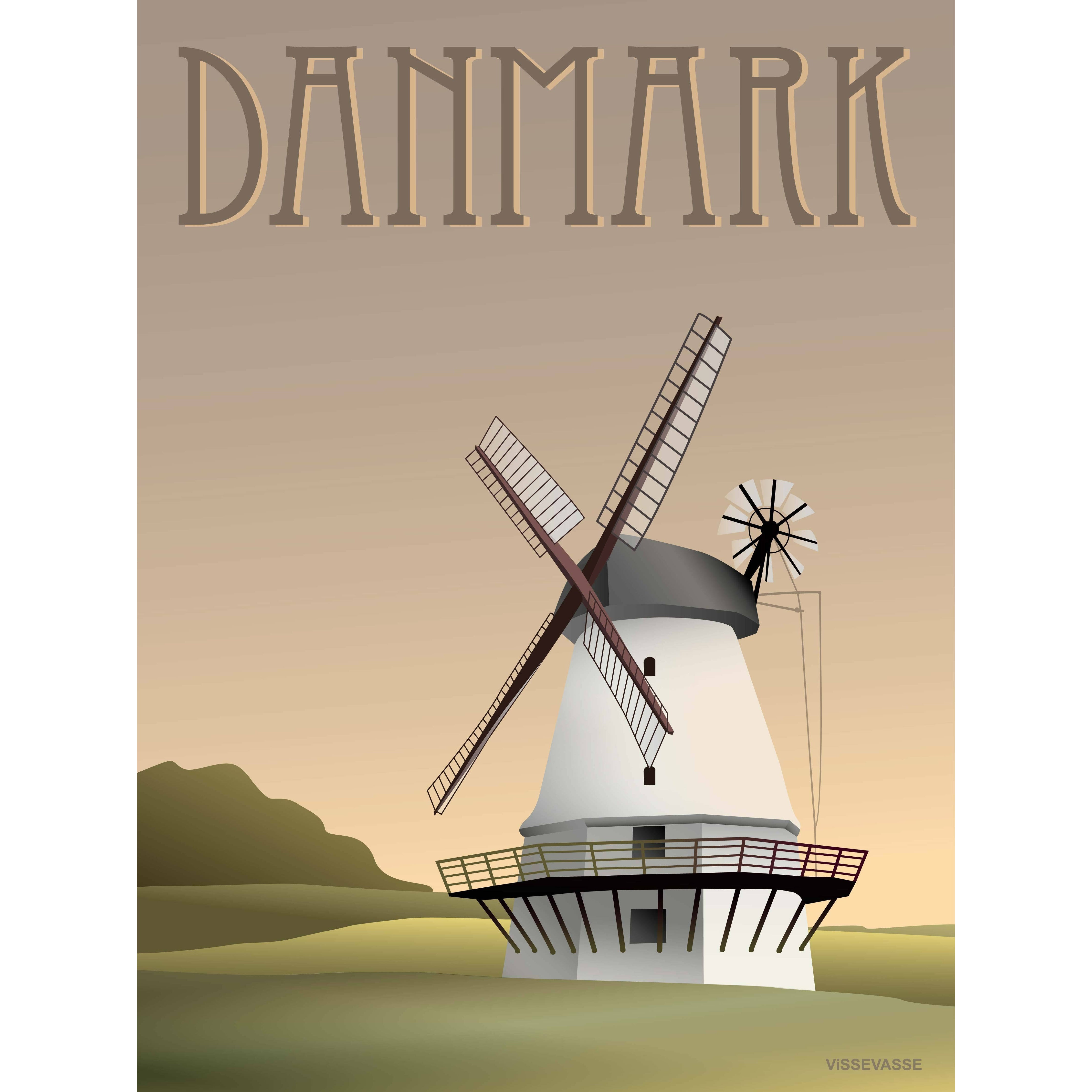 Affiche de Mill Vissevasse Denmark, 30 x40 cm