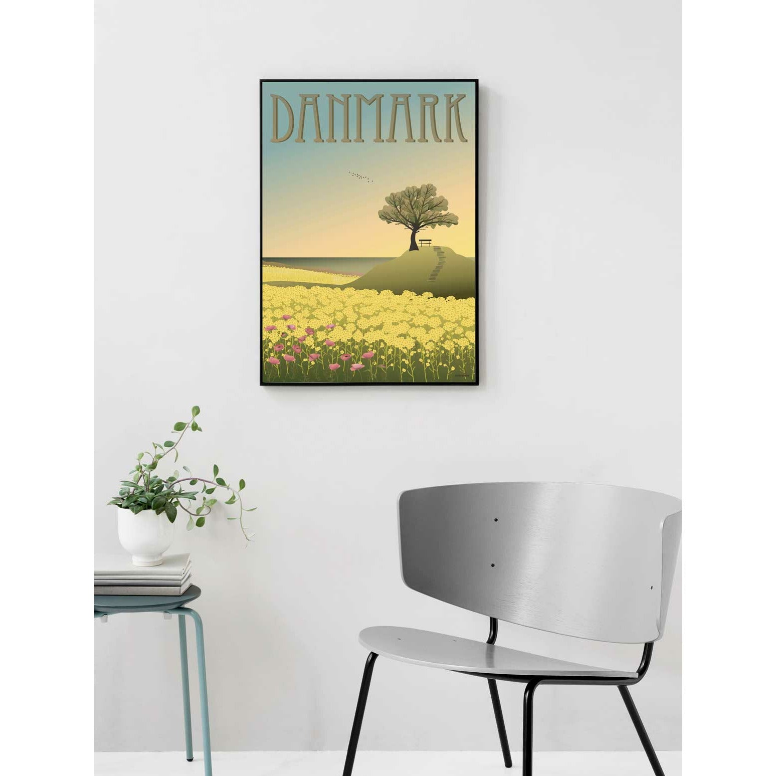 [product_category]-Vissevasse Denmark Rapeseed Fields Poster, 15x21cm-Vissevasse-5713138001317-F-2020-013-S-VIS-2