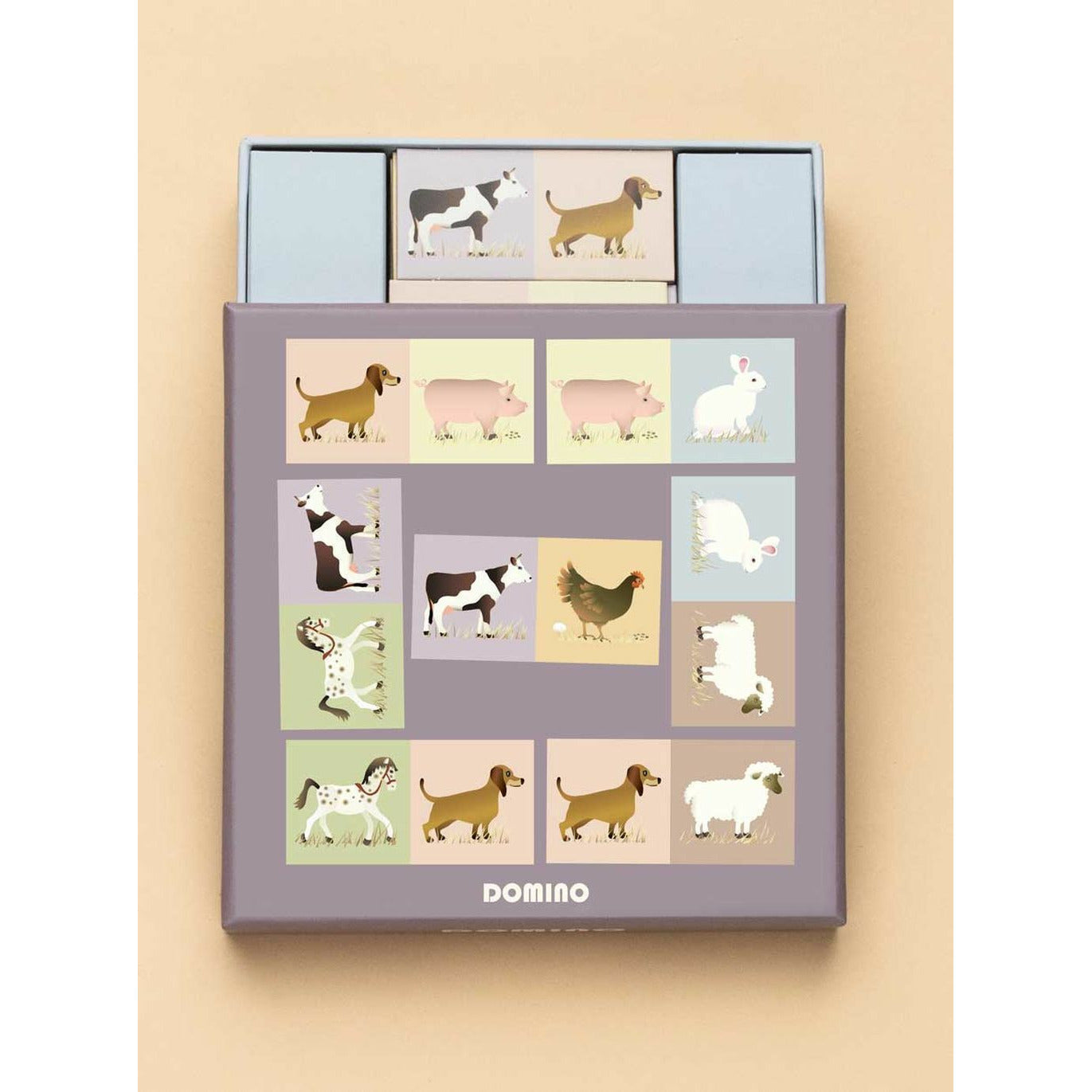 Vissevasse Domino With Animals