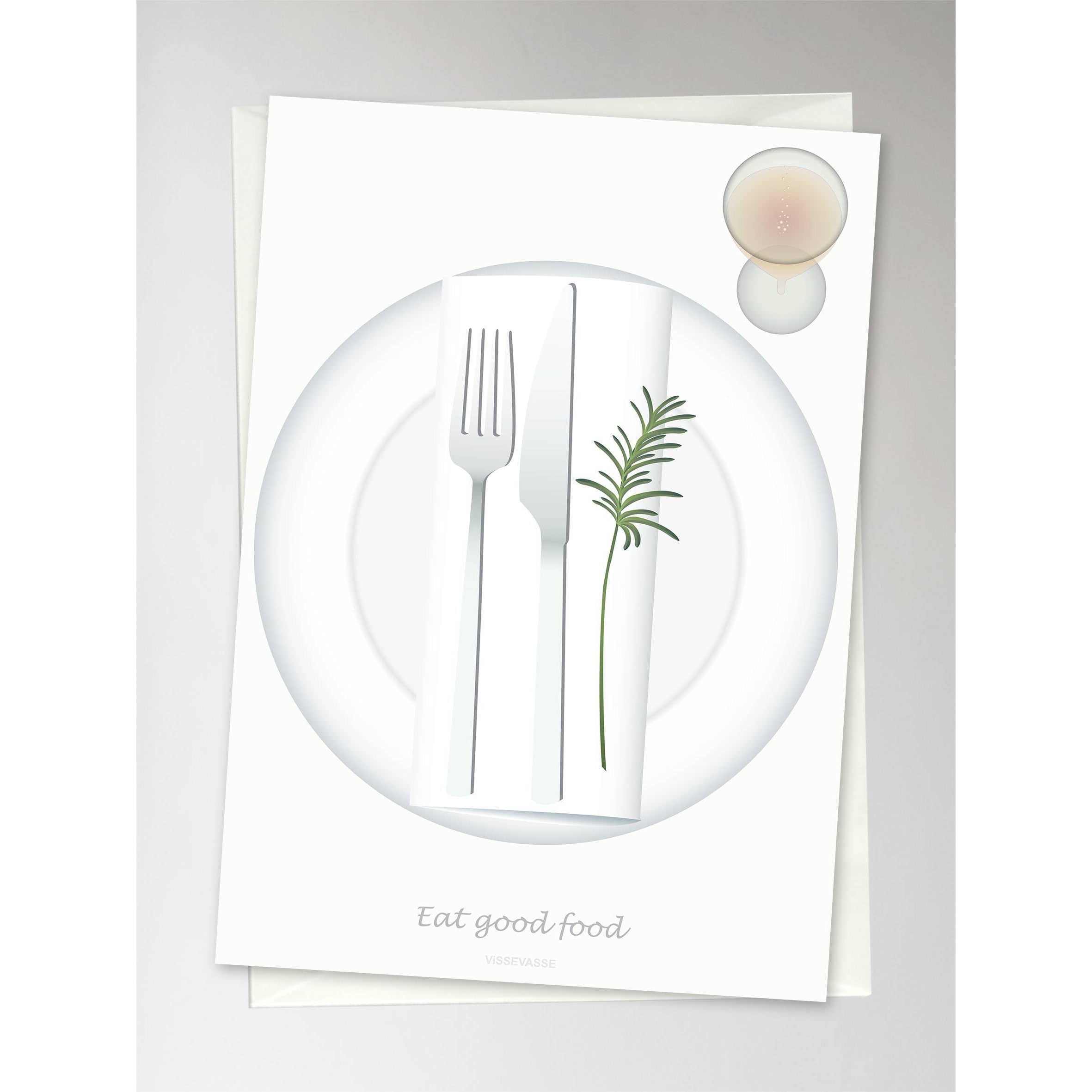 [product_category]-Vissevasse Eat Good Food Greeting Card, 10,5x15cm-Vissevasse-5713138611806-F-2016-118-XS-VIS-2