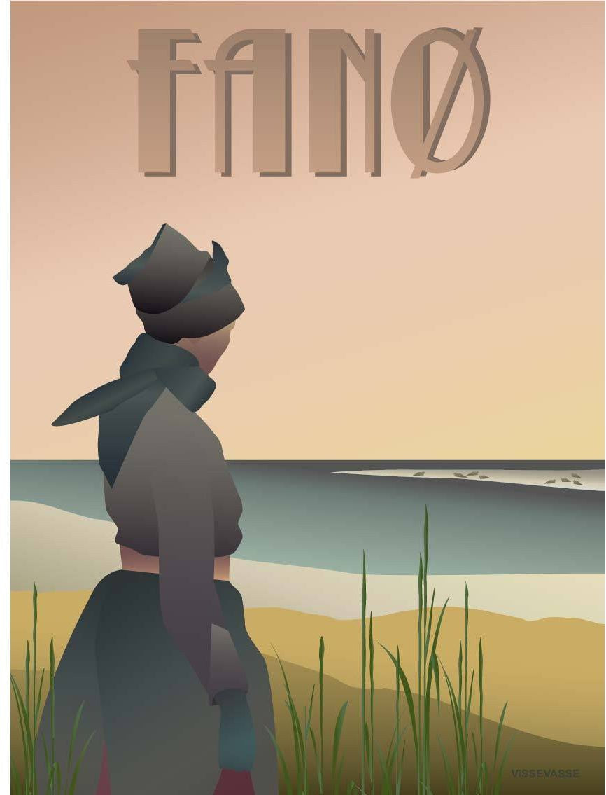 [product_category]-Vissevasse Fanø Girl Poster, 15 X21 Cm-Vissevasse-5713138600817-F-2016-013-S-VIS-1