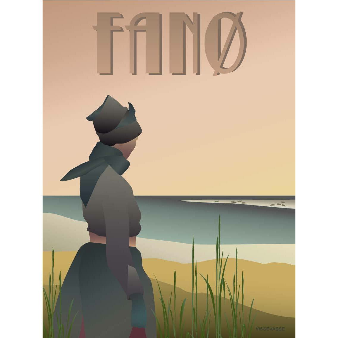 Vissevasse Fanø Girl Poster, 30 x40 cm