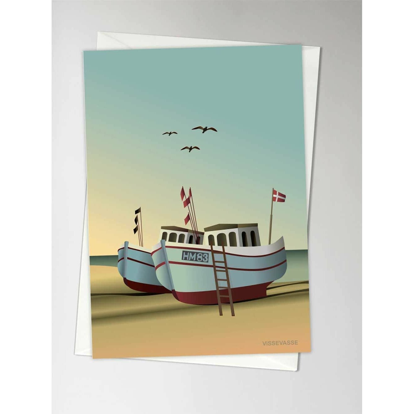 Vissevasse Fishingboats Carte de voeux, A6