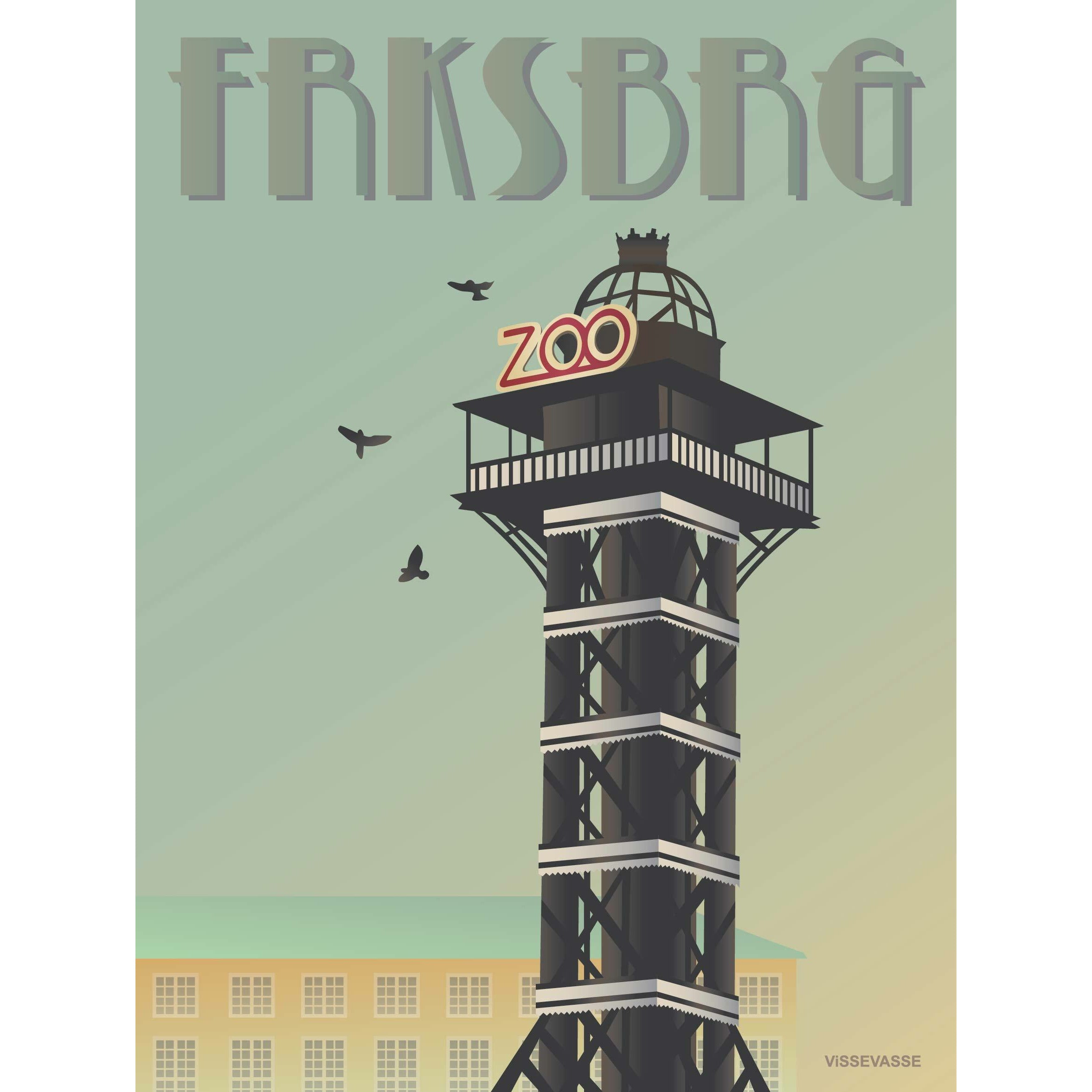 Vissevasse Frederiksberg Zoo Tower Partter, 30 x40 cm