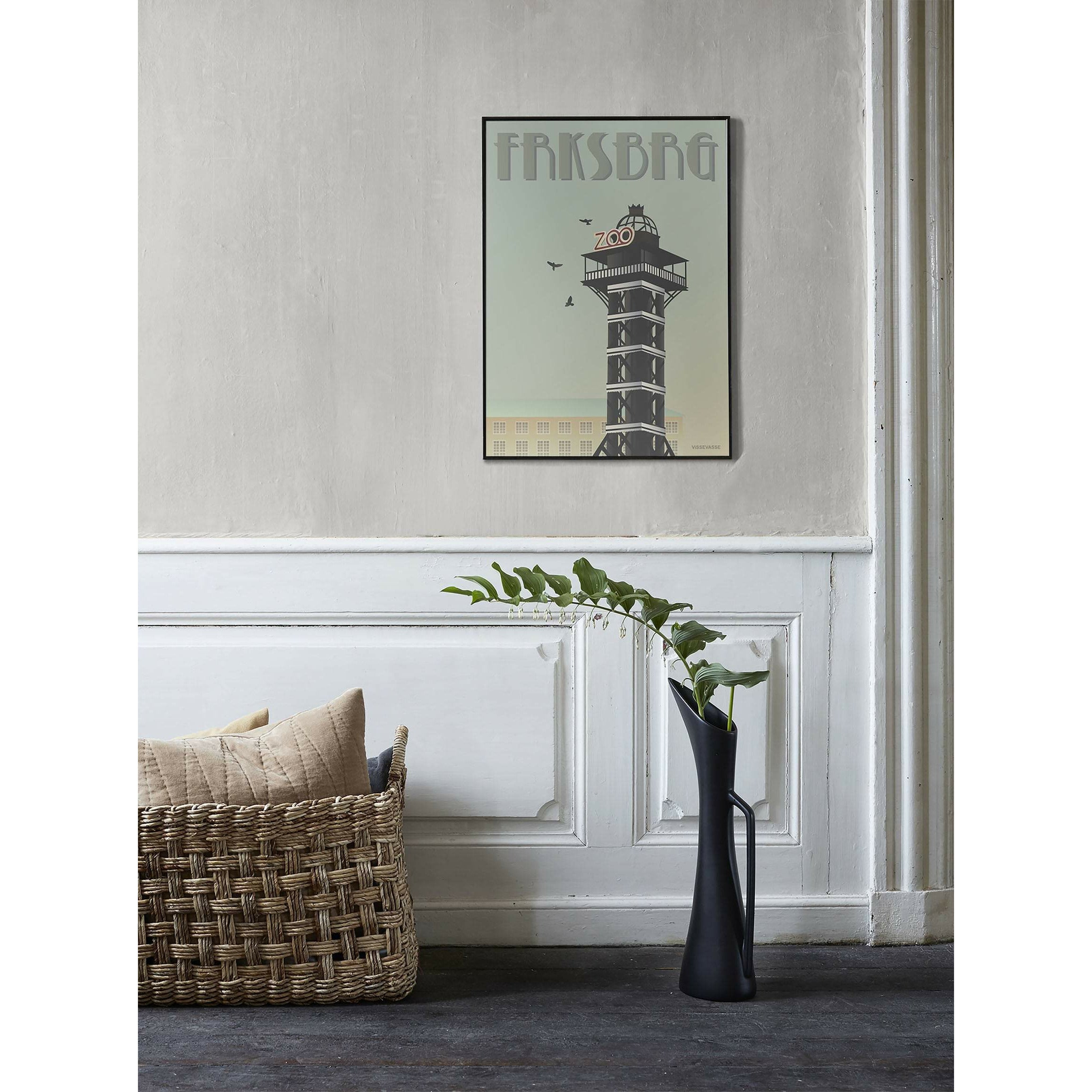 Vissevasse Frederiksberg Zoo Tower Poster, 30 X40 Cm