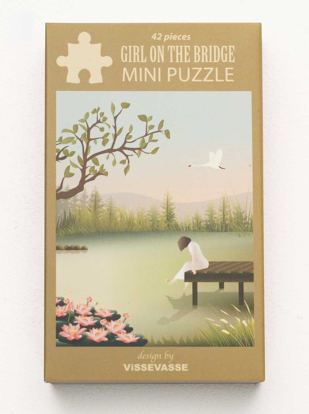 Vissevasse Girl on the Bridge Mini Puzzle