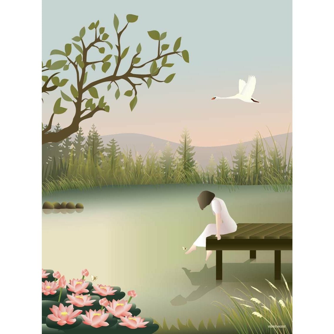 [product_category]-Vissevasse Girl On The Bridge Poster, 50x70 Cm-Vissevasse-5713138109037-F-2021-090-L-VIS-1