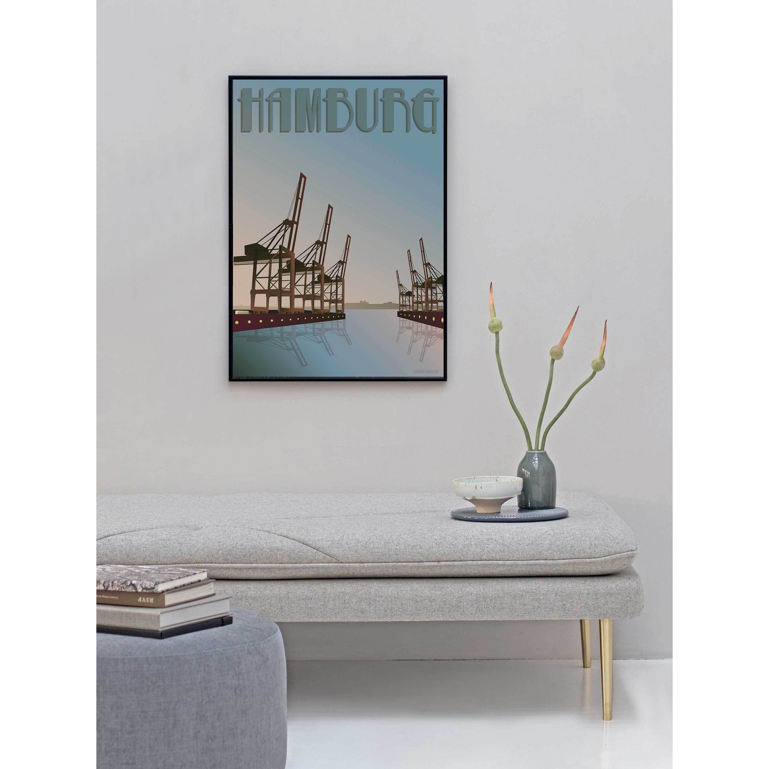 [product_category]-Vissevasse Hamburg Cranes Poster, 15 X21 Cm-Vissevasse-5713138719816-F-2017-198-S-VIS-2