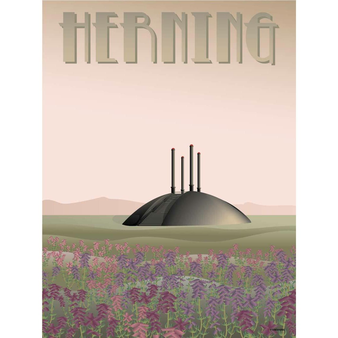 Vissevasse Herning Elia Poster, 30 X40 Cm