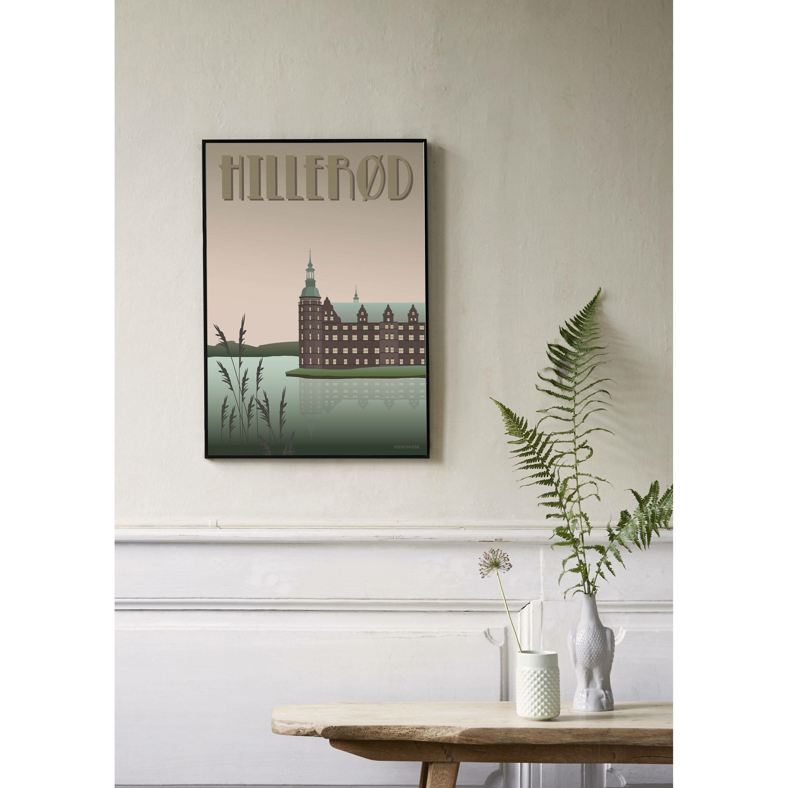 Affiche du château de Vissevasse Hillerød, 30 x40 cm