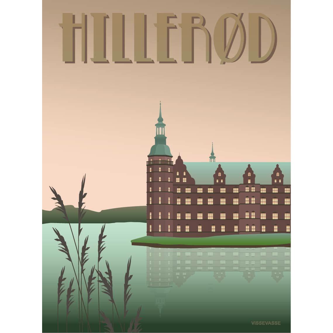 Affiche du château de Vissevasse Hillerød, 50 x70 cm