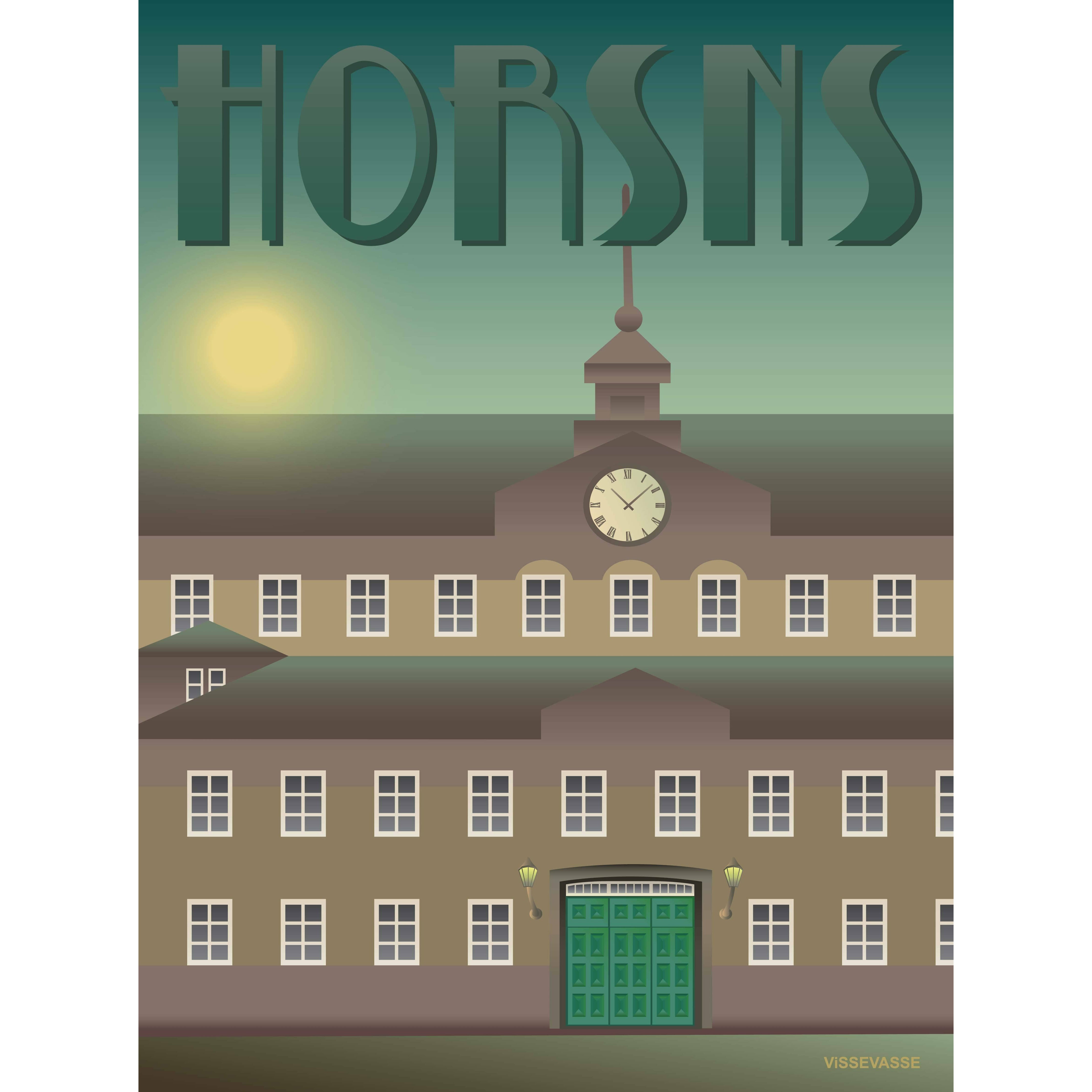 Affiche de la prison de Vissevasse Horsens, 30 x40 cm