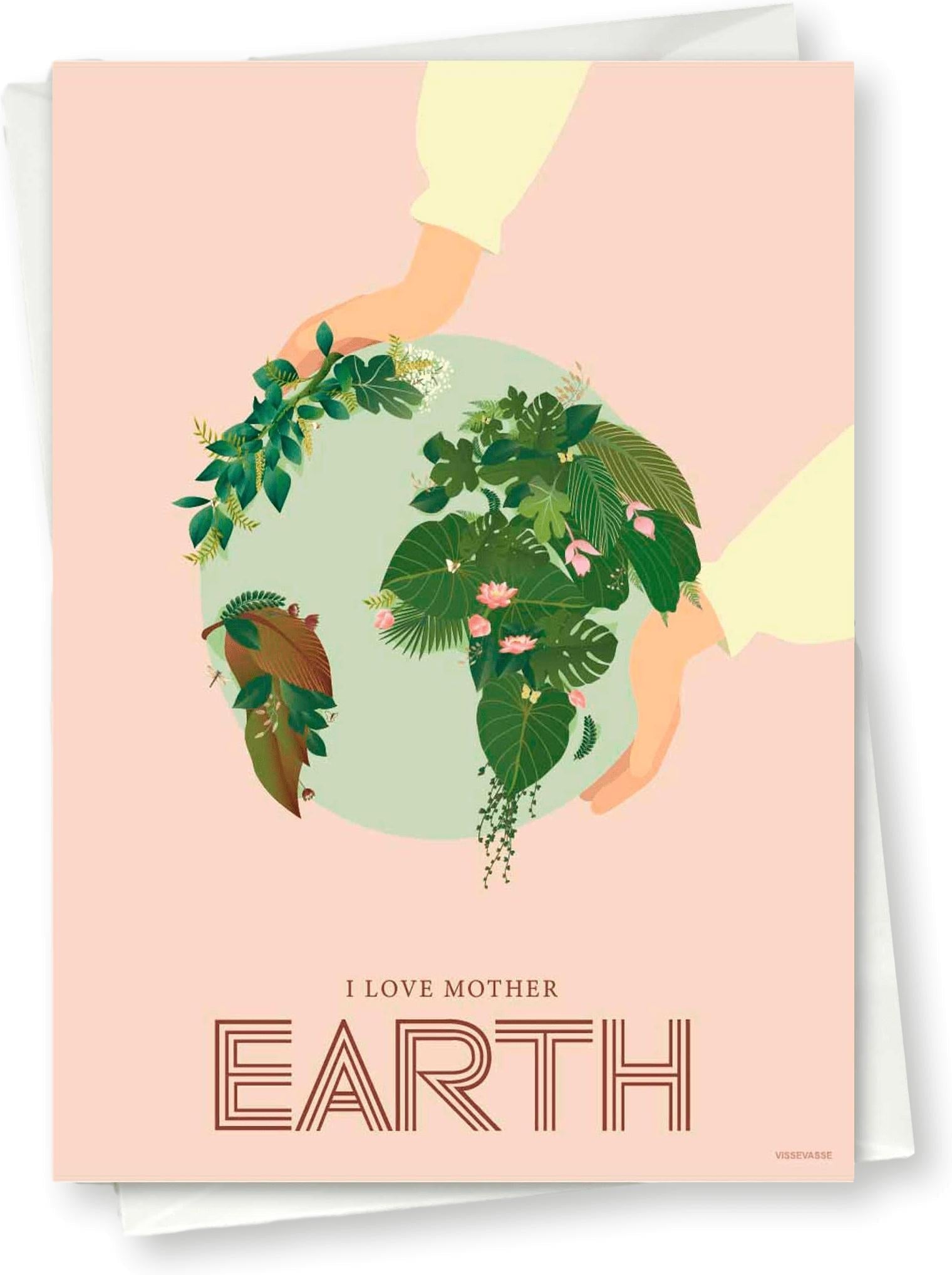 Vissevasse I Love Mother Earth Greeting Card, 10x15 Cm