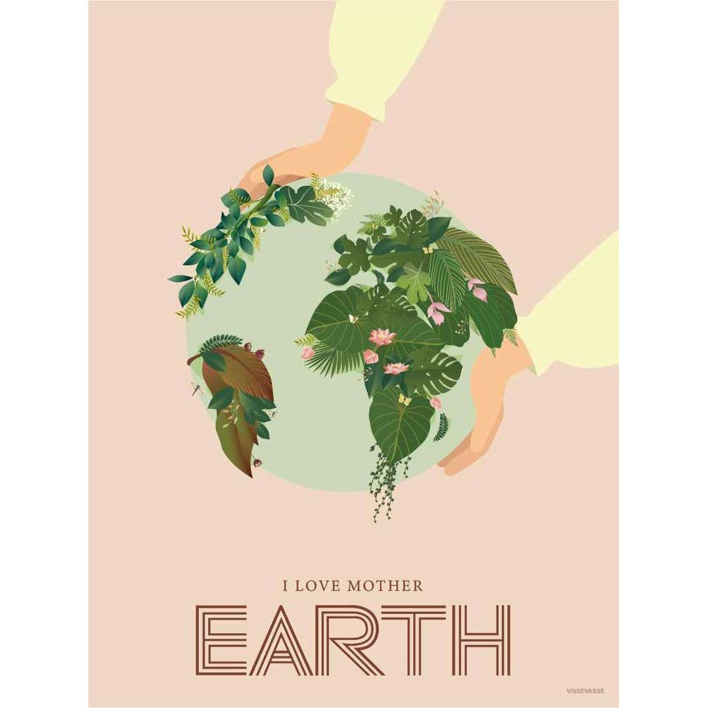 Vissevasse I Love Mother Earth Greeting Card, 10x15 cm