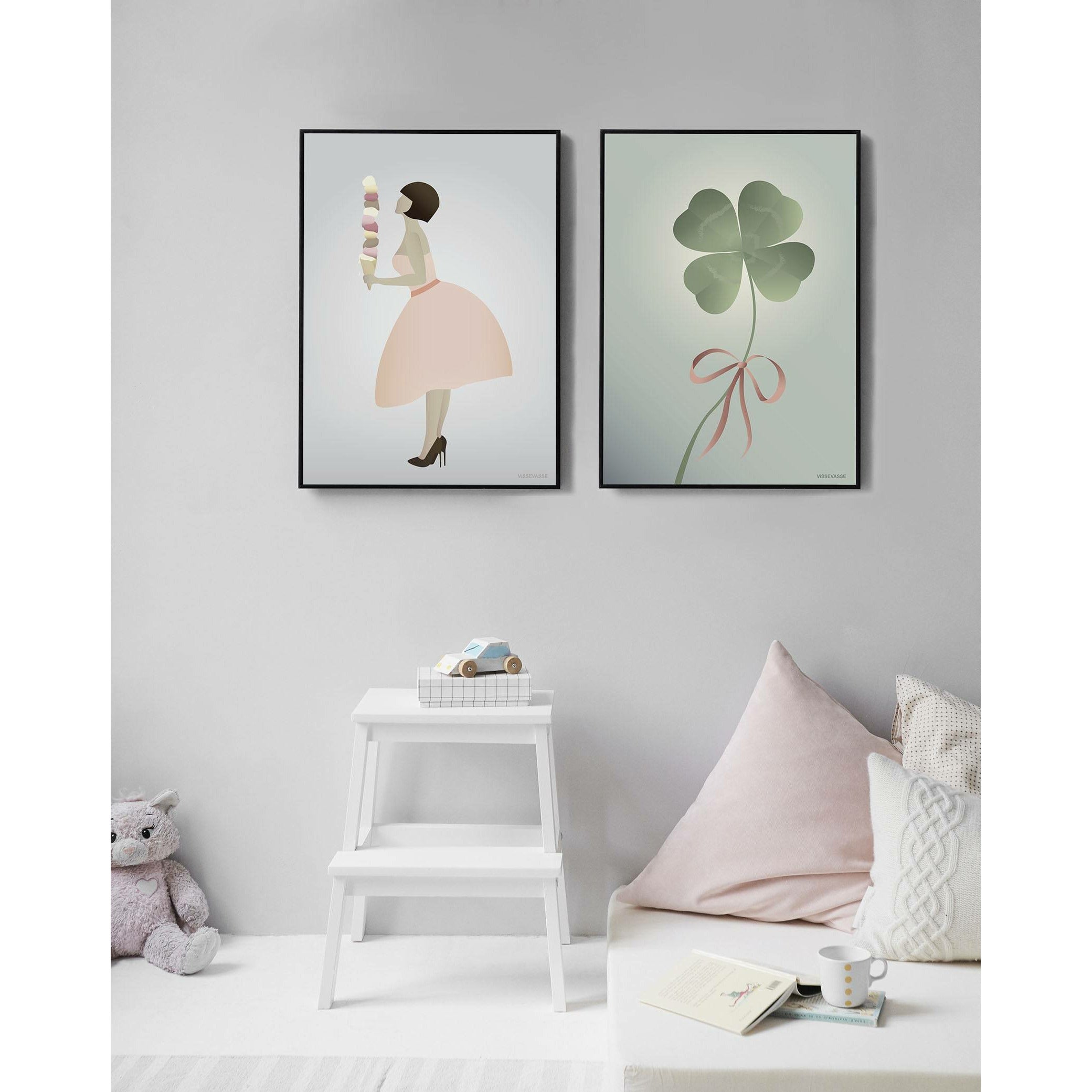 [product_category]-Vissevasse Ice Cream Lady Poster, 30 X40 Cm-Vissevasse-5713138612322-F-2016-123-M-VIS-2