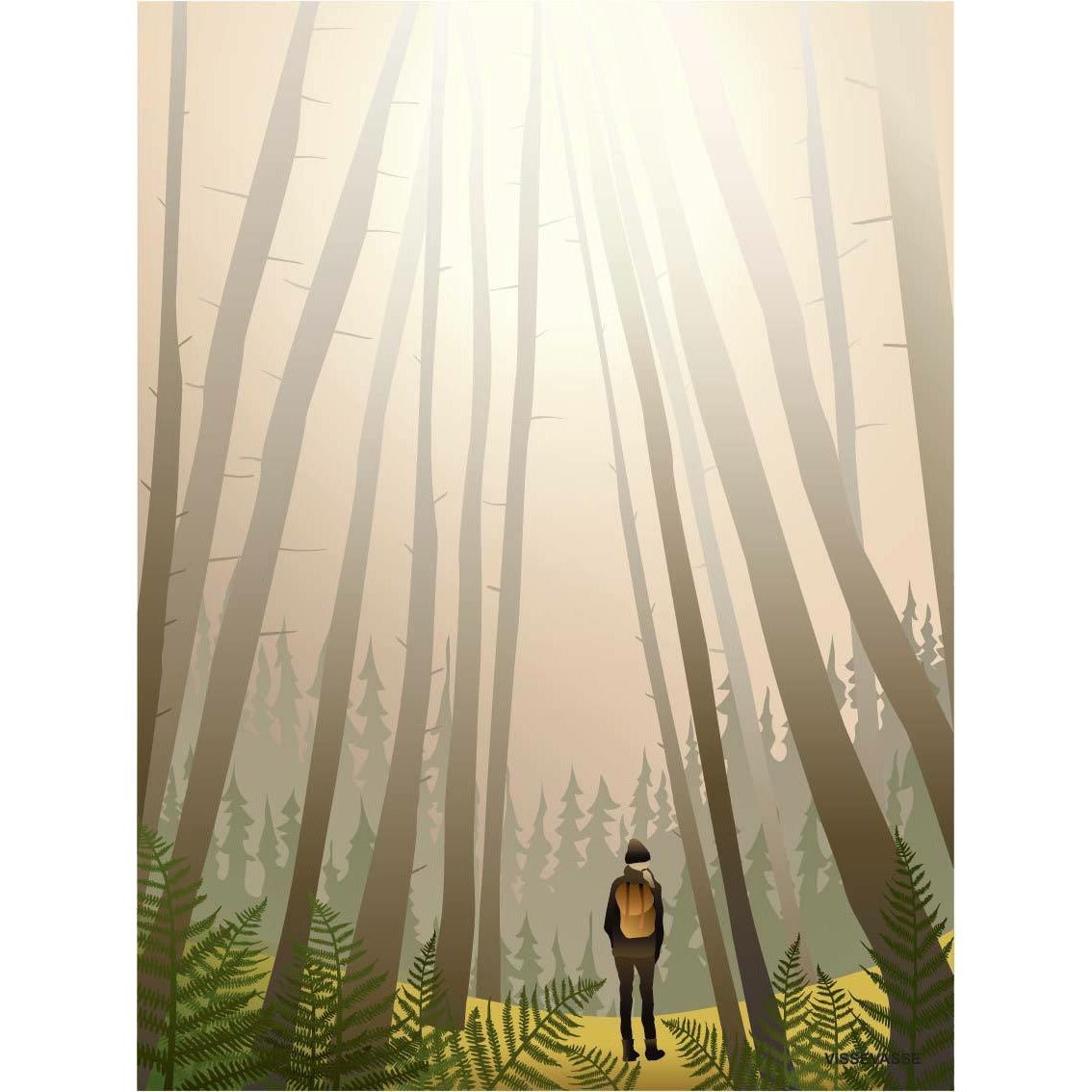 Vissevasse in das Woods -Poster, 50 x70 cm