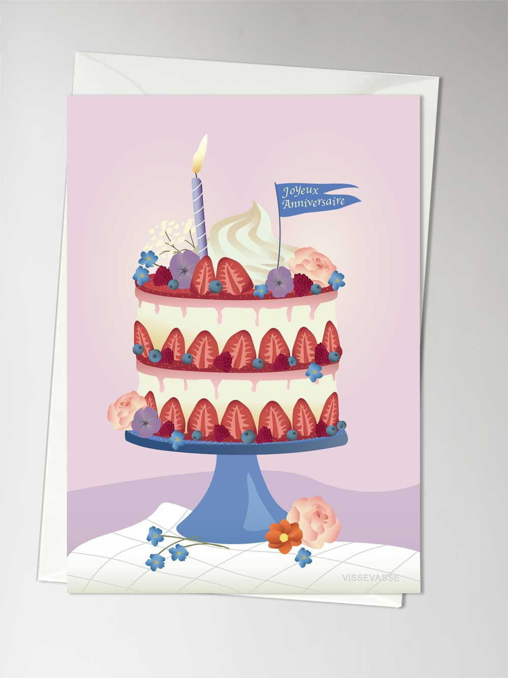 Vissevasse Joyeuux Anniversaire Map, A6