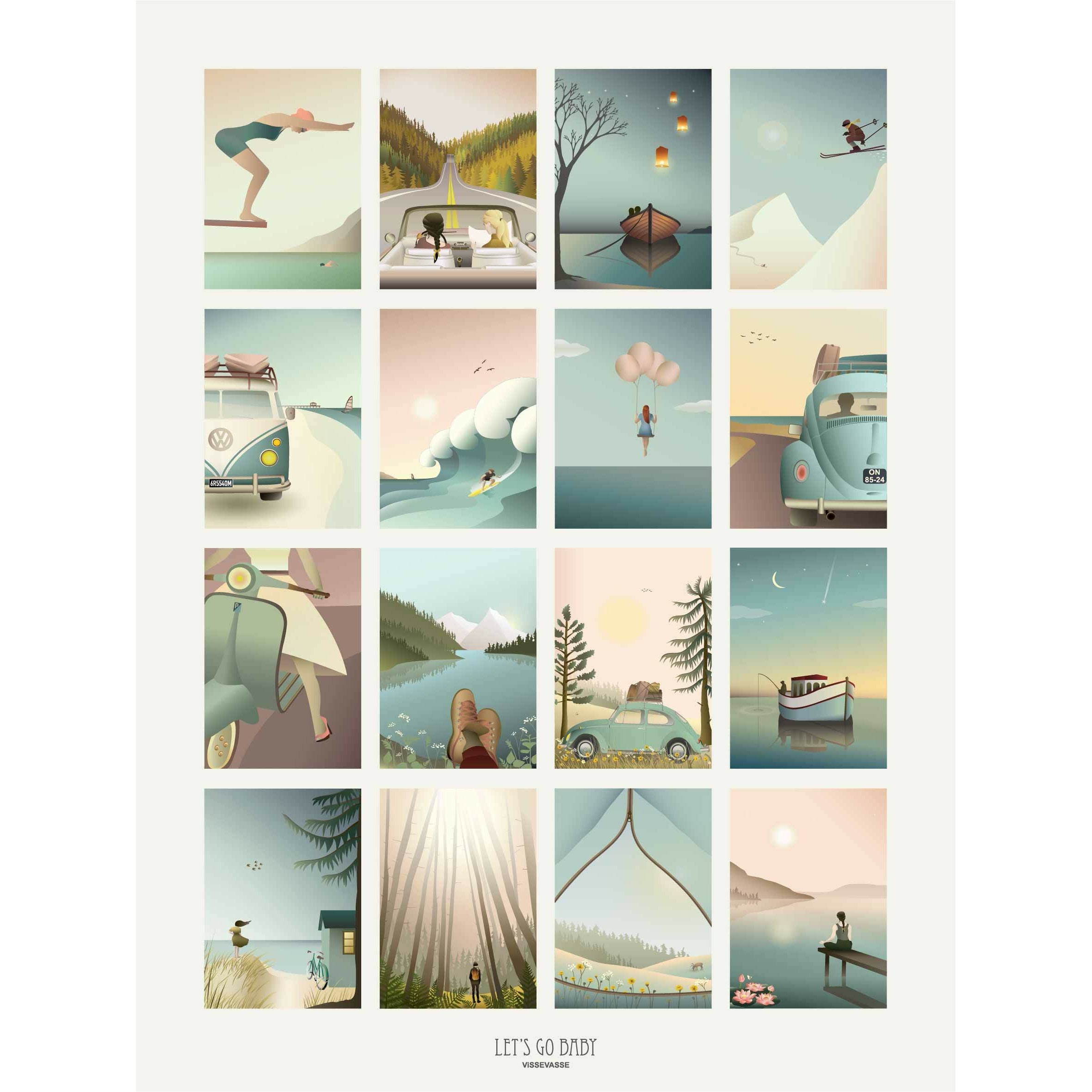 [product_category]-Vissevasse Let´S Go Baby Poster, 70 X100 Cm-Vissevasse-5713138906148-F-2019-061-XL-VIS-1