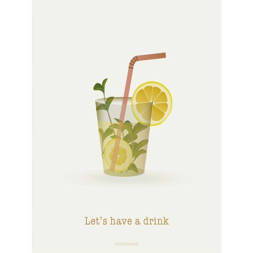 Vissevasse Let's Have A Drink Greeting Card, 10,5x15cm