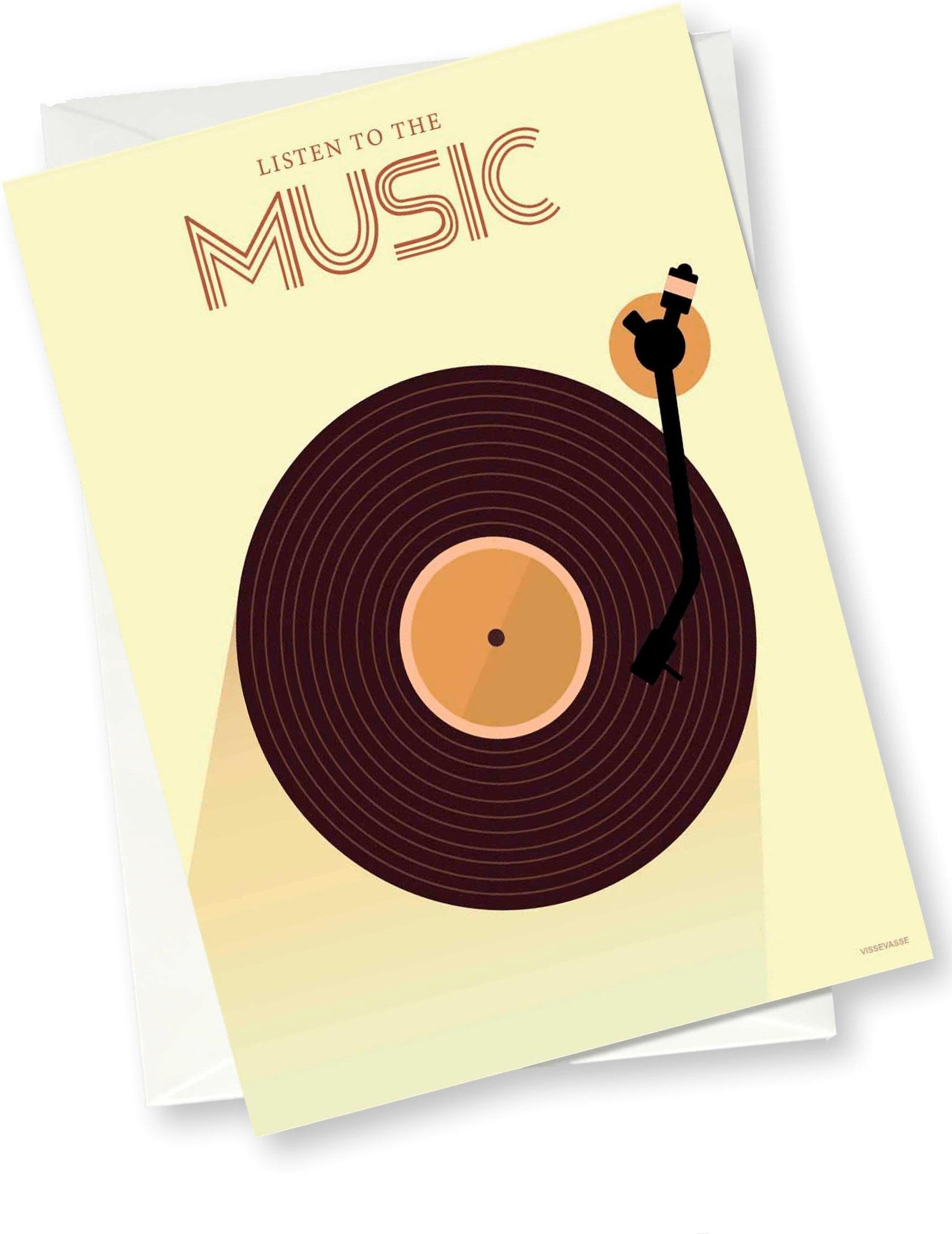 Vissevasse luister naar de Music Wensing Card, 10x15 cm