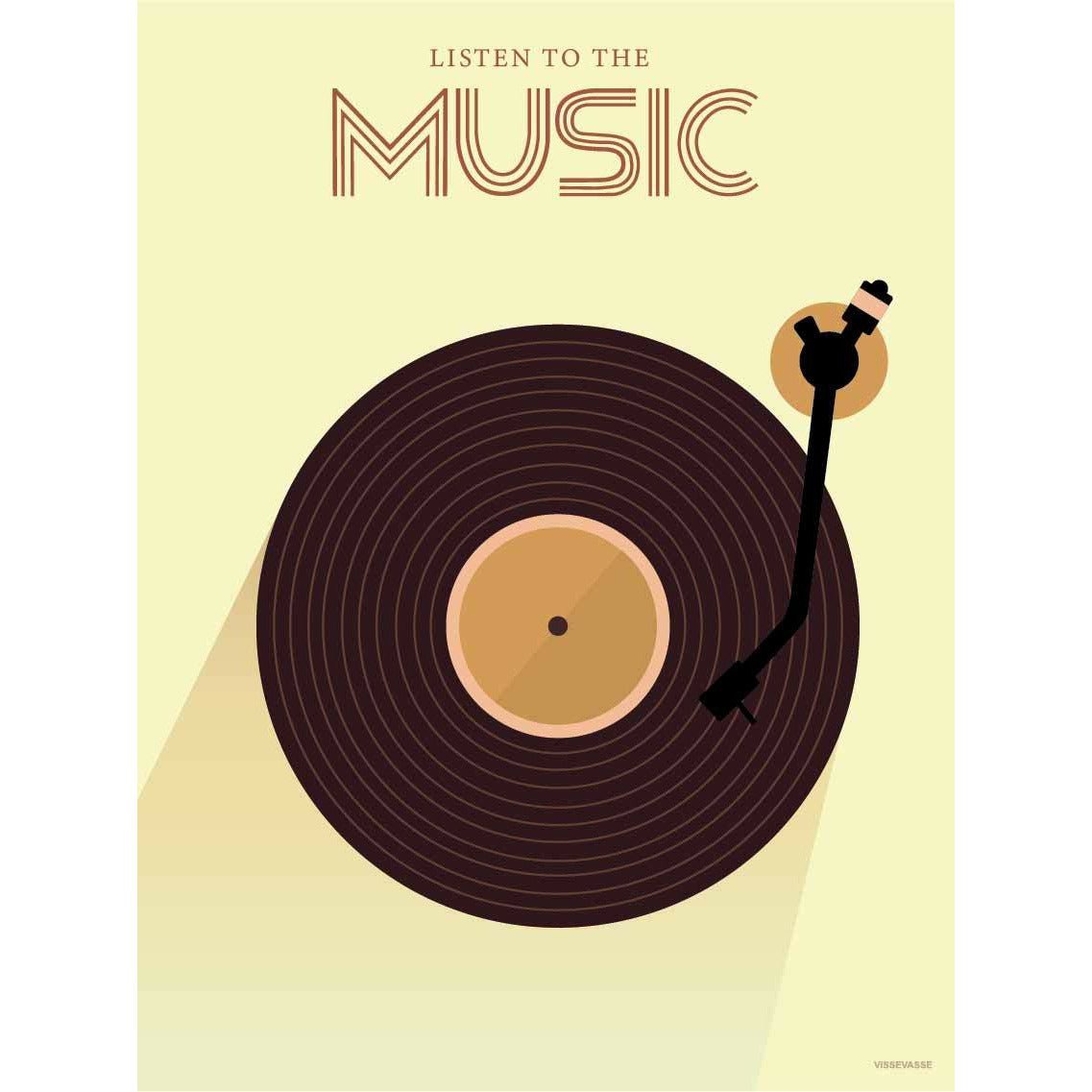 [product_category]-Vissevasse Listen To The Music Poster, 50 X70 Cm-Vissevasse-5713138902935-F-2019-029-L-VIS-1