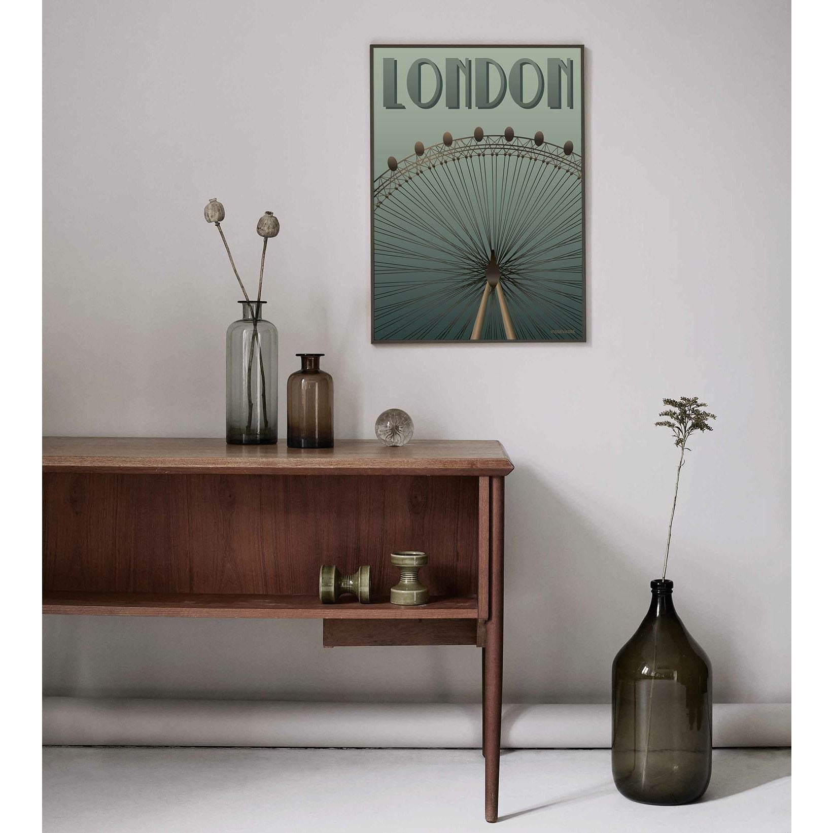 Affiche Vissevasse London Eye, 50 x70 cm