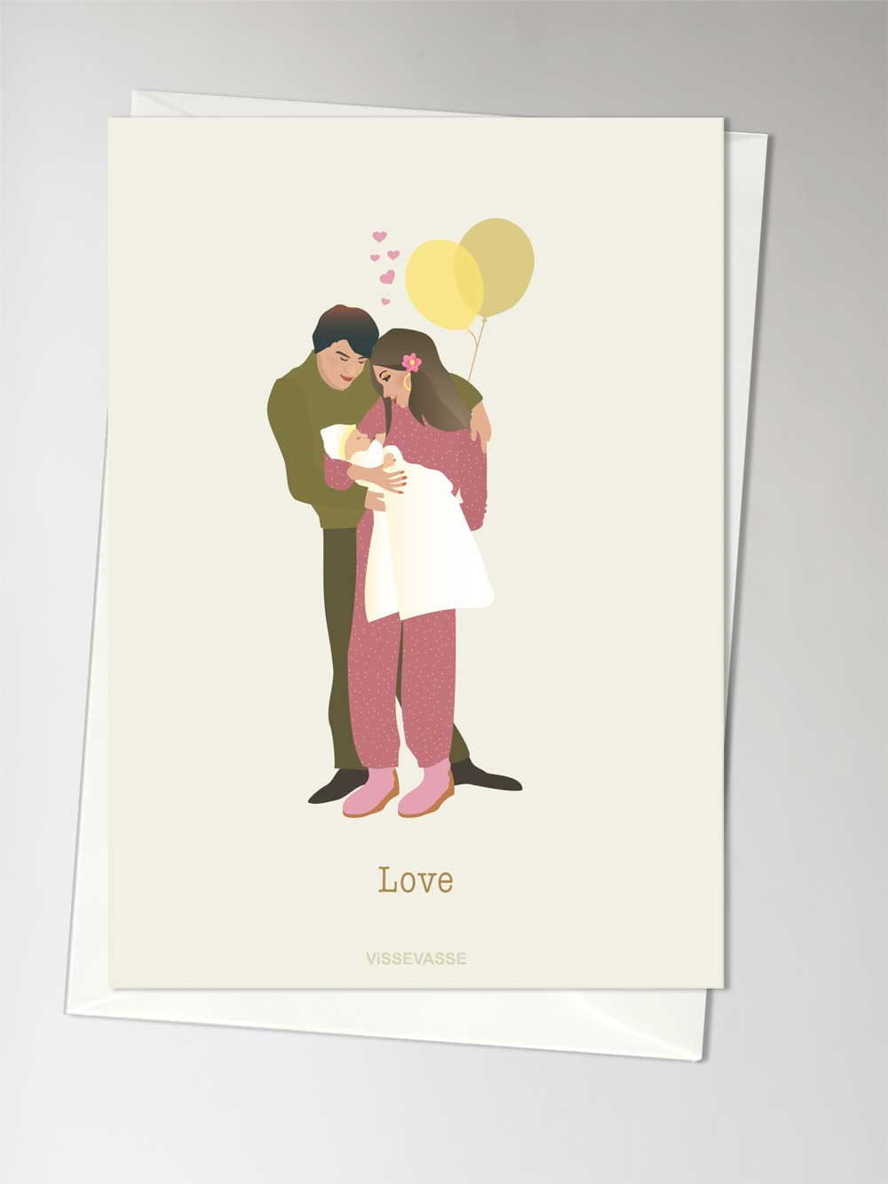 [product_category]-Vissevasse Love New Baby Card, A6-Vissevasse-5713138300601-F-2023-006-XS-VIS-1