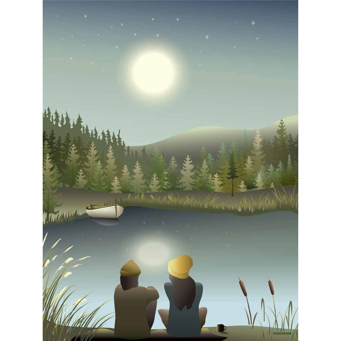 [product_category]-Vissevasse Moonlight With You Poster, 30x40 Cm-Vissevasse-5713138108825-F-2021-088-M-VIS-1