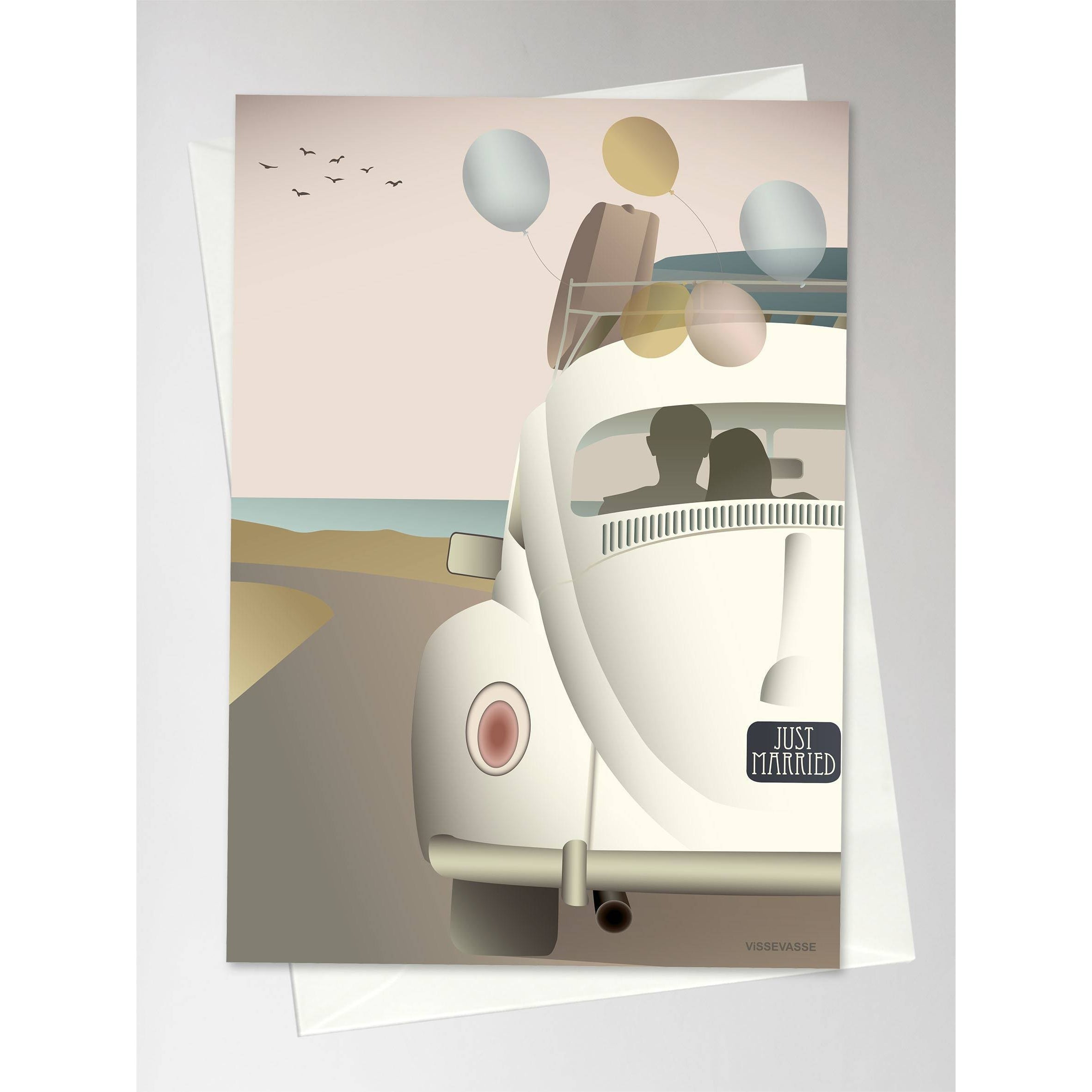 [product_category]-Vissevasse Newly Married Greeting Card, 10.5 X15 Cm-Vissevasse-5713138606307-F-2016-063-XS-VIs-2