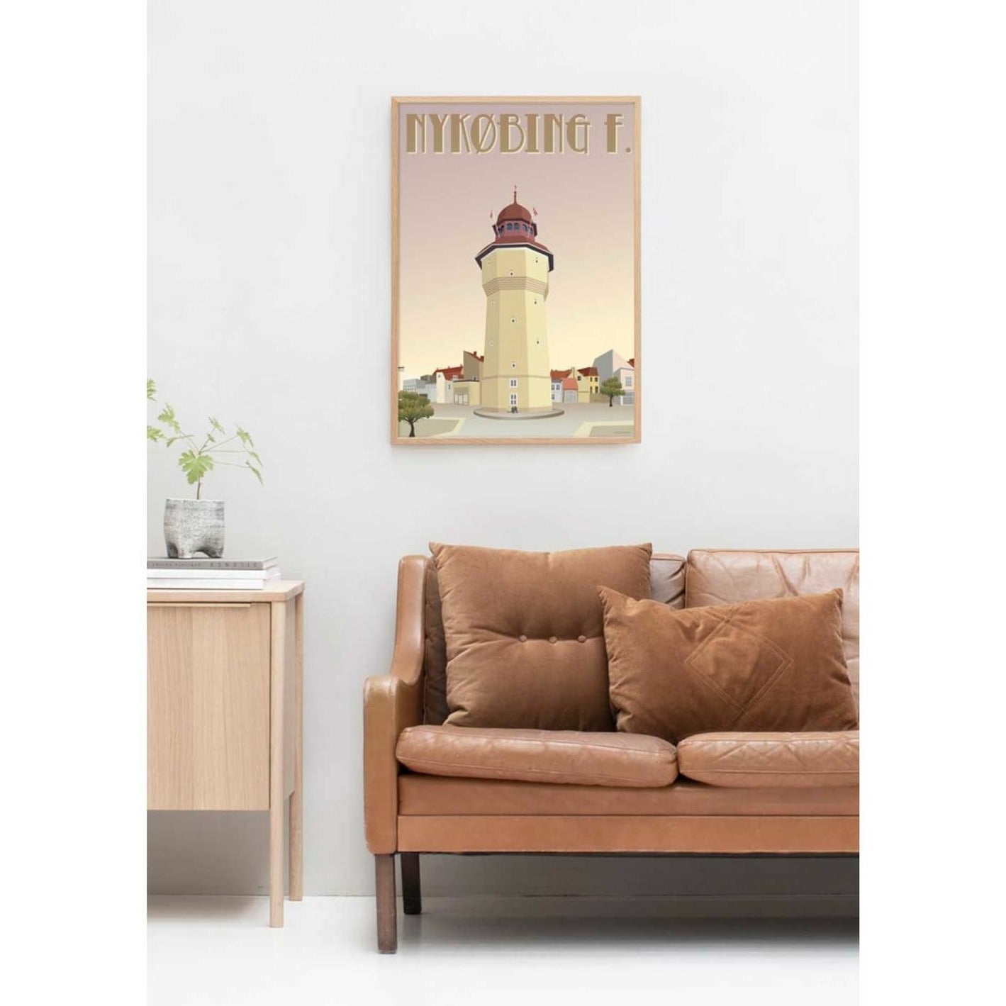 [product_category]-Vissevasse Nykøbing F The Water Tower Poster, 50 X 70 Cm-Vissevasse-5713138105930-F-2021-059-L-VIS-2