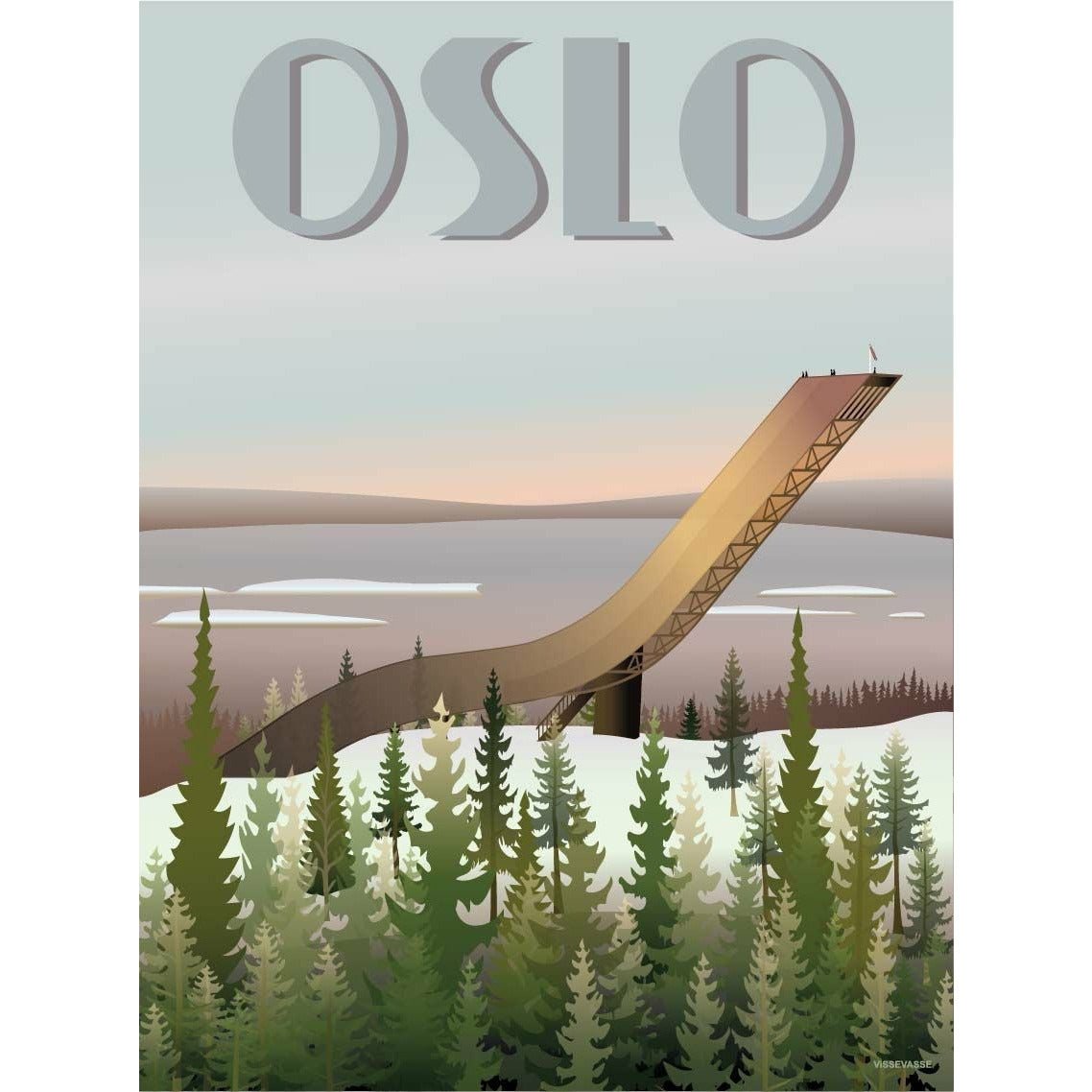 [product_category]-Vissevasse Oslo 'Holmenkollbakken' Poster, 15x21 Cm-Vissevasse-5713138108313-F-2021-083-S-VIS-1