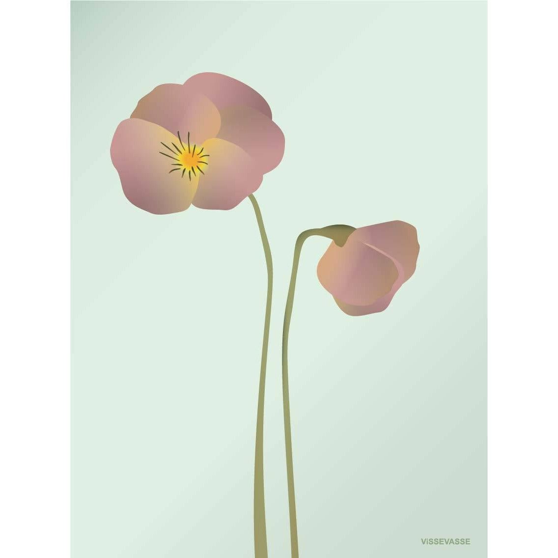 [product_category]-Vissevasse Pansy Poster Mint, 50 X70 Cm-Vissevasse-5713138605430-F-2016-054-L-VIS-1