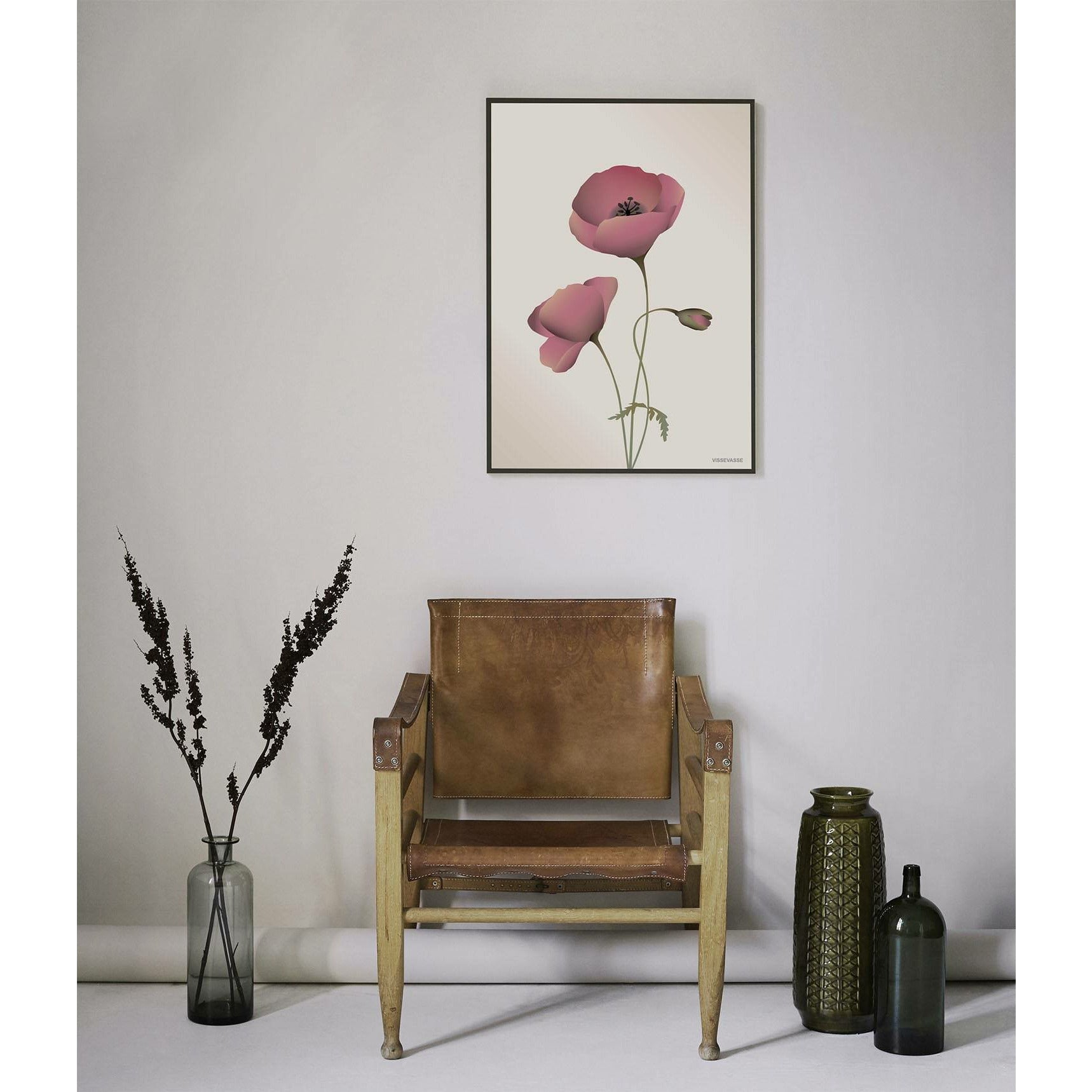 Vissevasse Poppy Poster 30 x40 cm, merengue