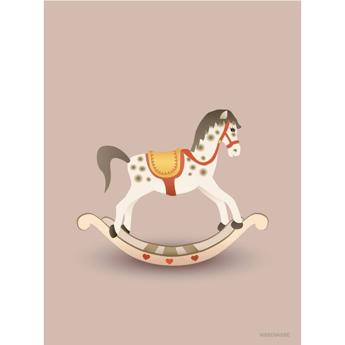 [product_category]-Vissevasse Rocking Horse Greeting Card, Pink, 10,5x15cm-Vissevasse-5713138721505-F-2017-215-XS-VIS-3
