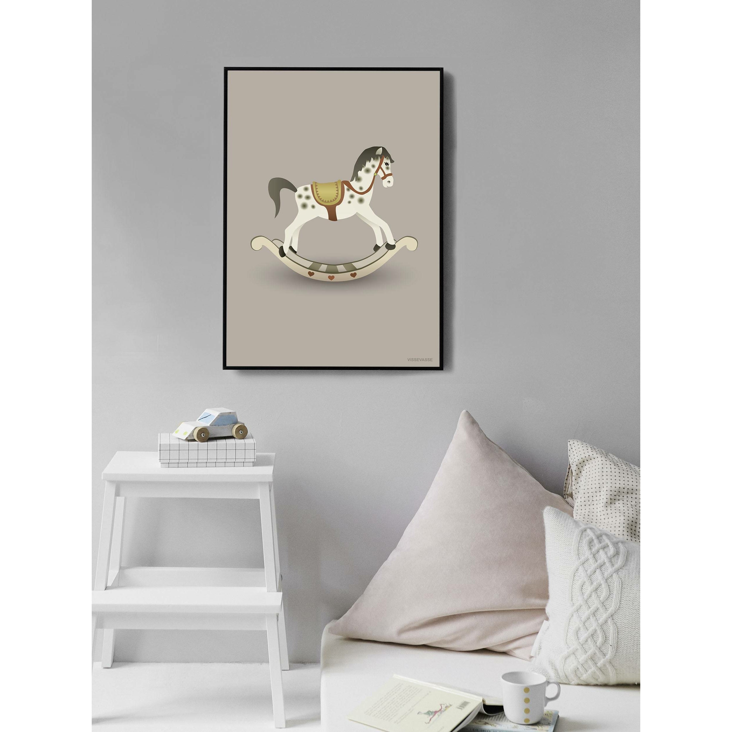 [product_category]-Vissevasse Rocking Horse Poster 50 X70 Cm, Pink-Vissevasse-5713138721536-F-2017-215-L-VIS-2