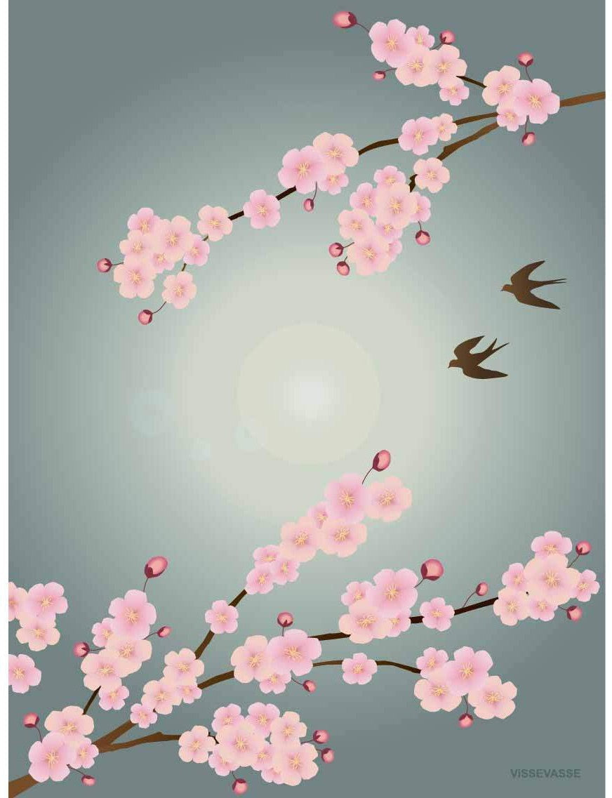 Affiche Vissevasse Sakura, 15 x21 cm