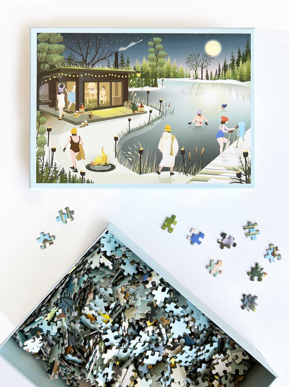 [product_category]-Vissevasse Sauna By The Lake Puzzle 1000 Pcs-Vissevasse-5713138301790-F-2023-017-G3-VIS-2