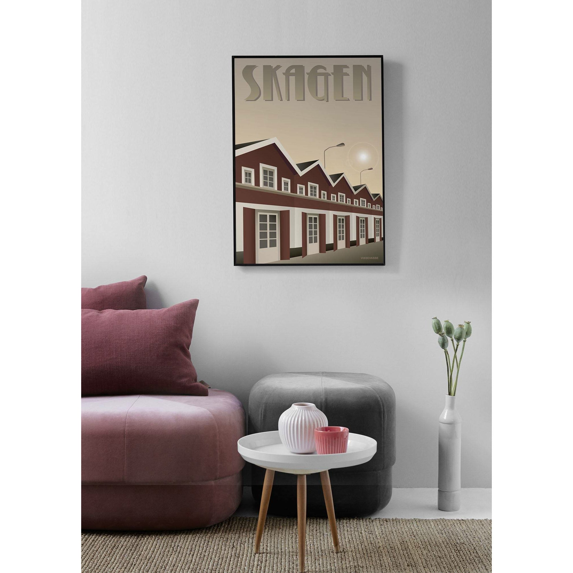 Vissevasse Skagen Hafen Poster, 50 x70 cm